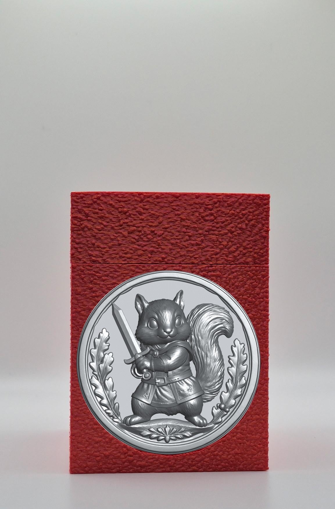 Squirrel Card Box — Red