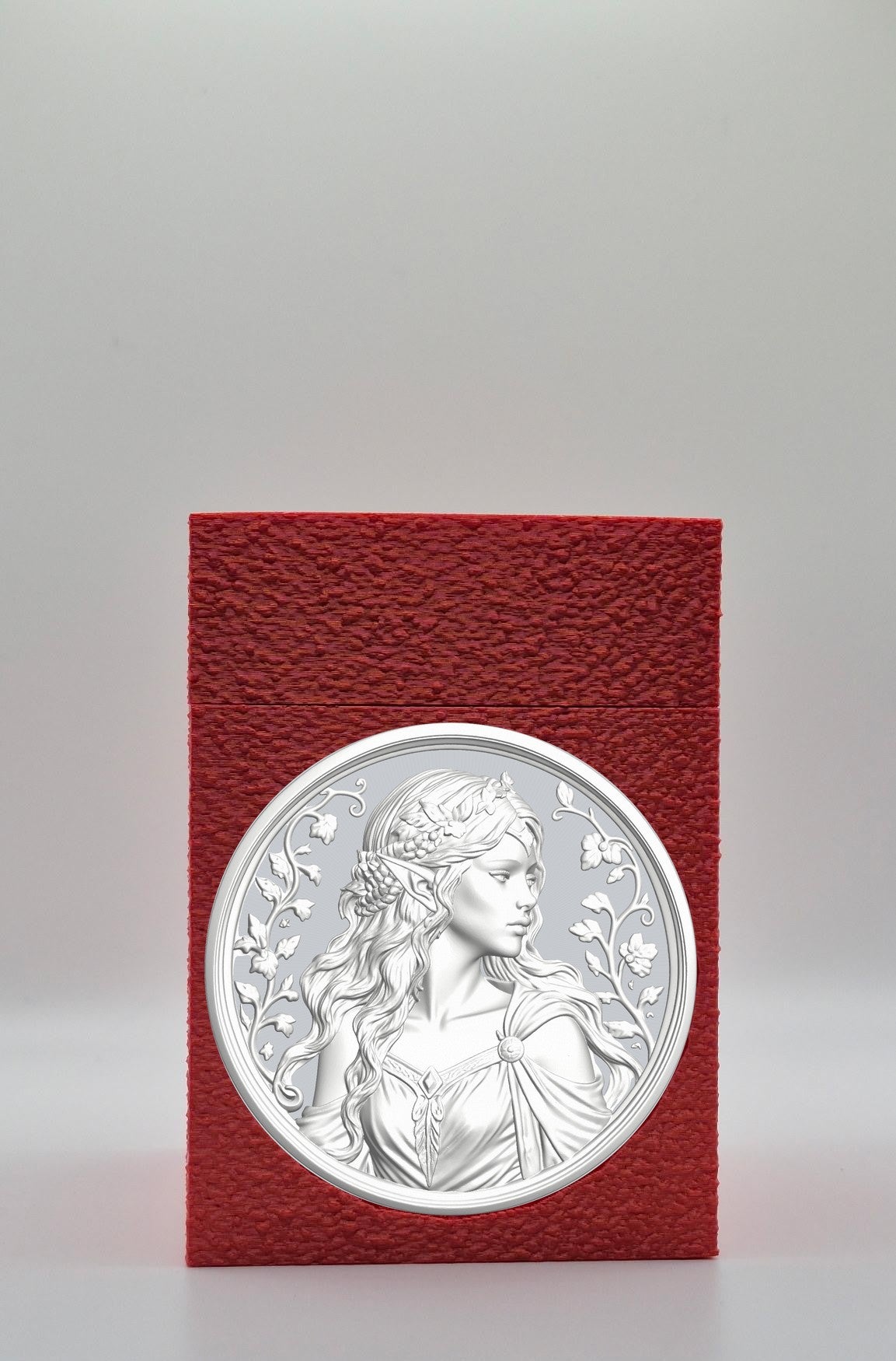 Elf Maiden Card Box — Red