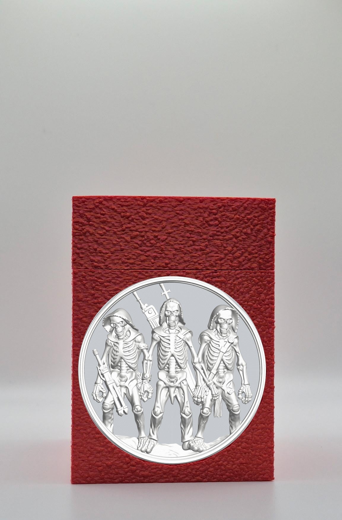 Skeleton Army Card Box — Red