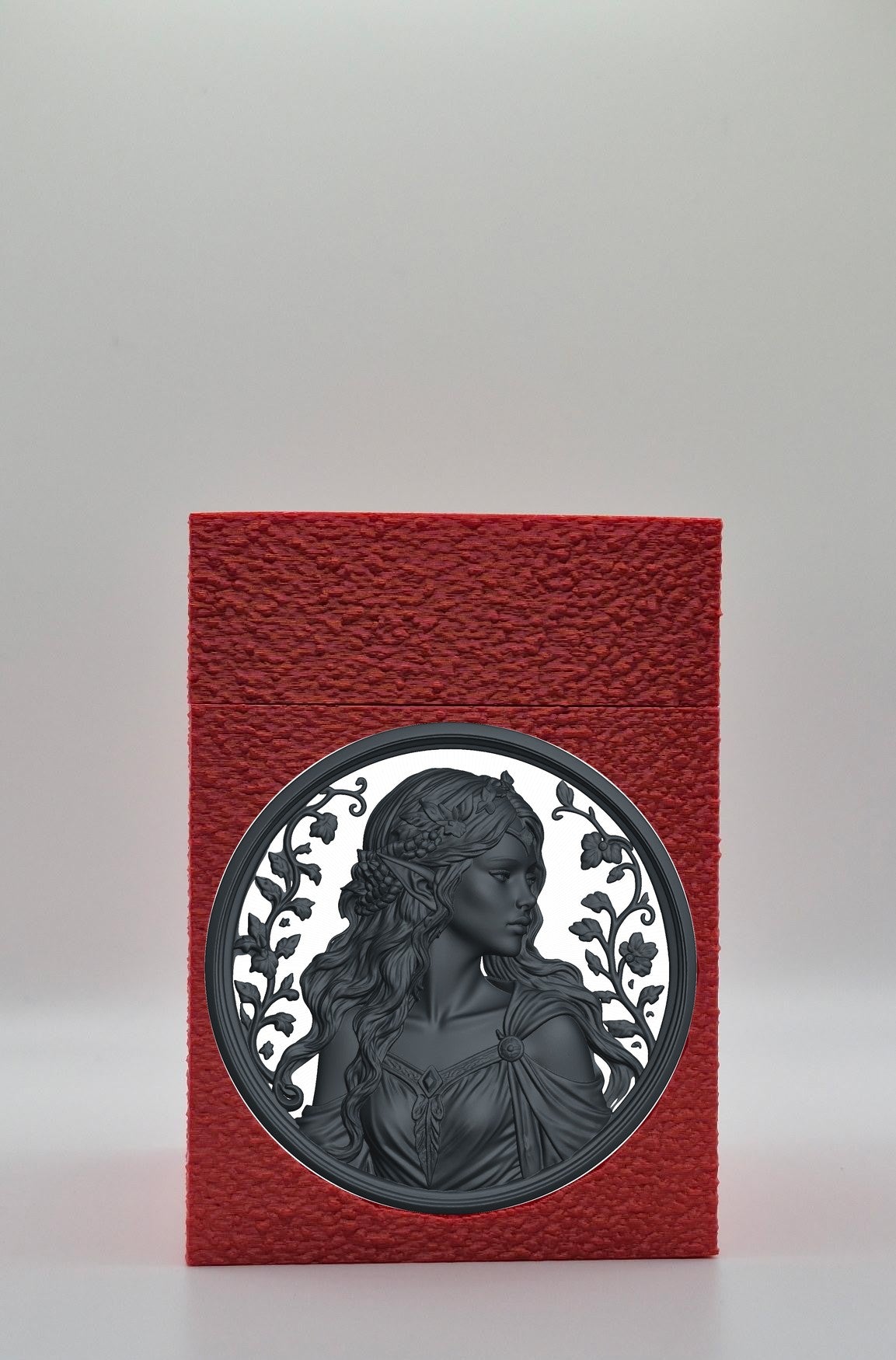 Elf Maiden Card Box — Red