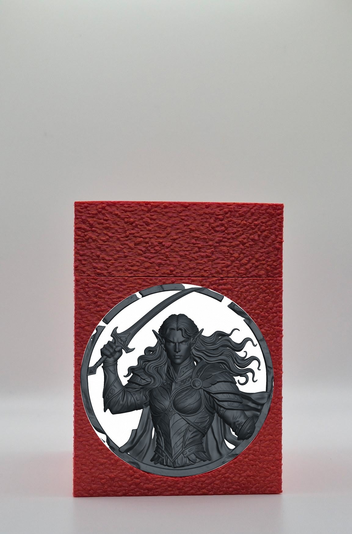 Elvish Warrior Card Box — Red