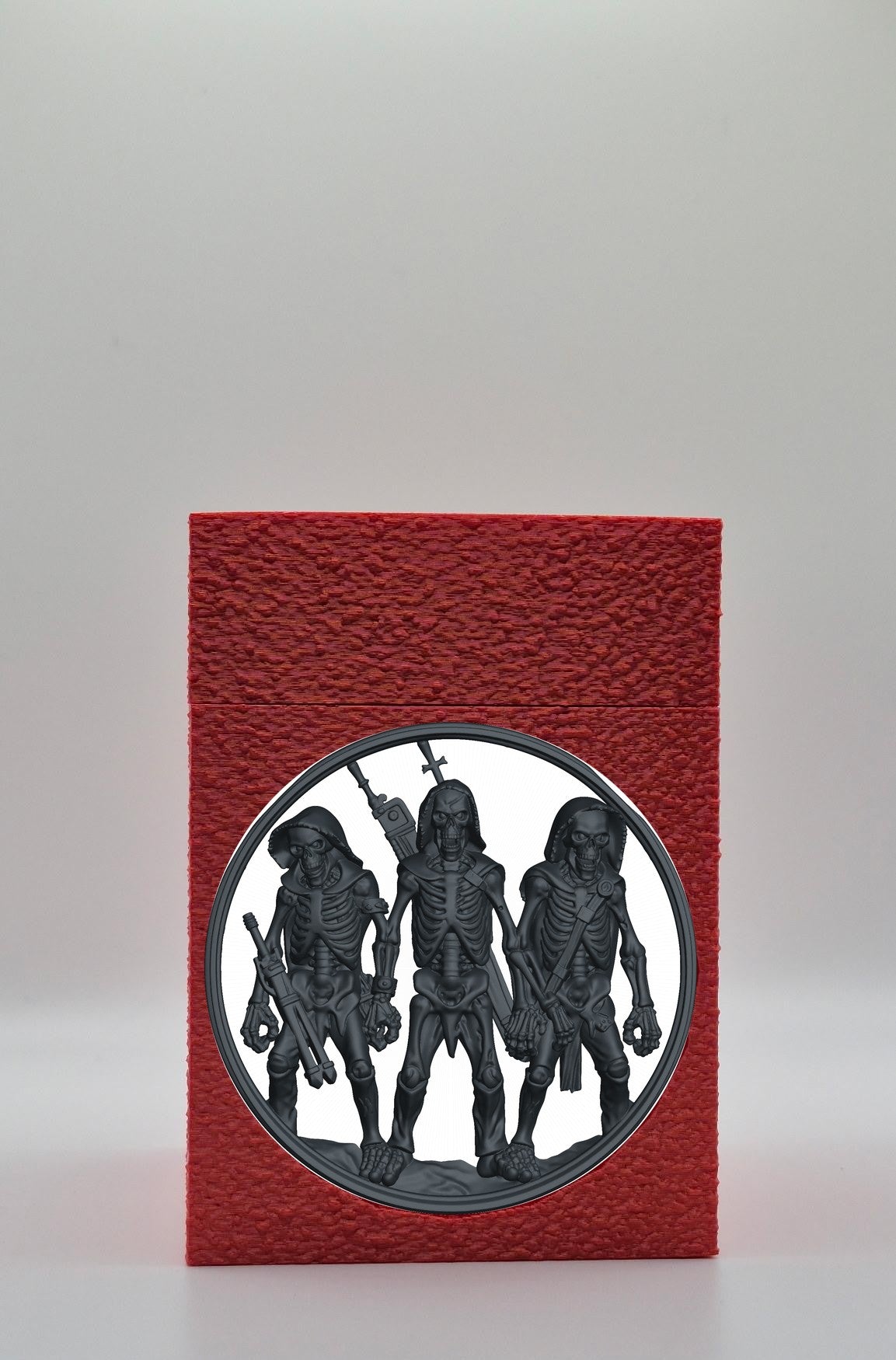 Skeleton Army Card Box — Red