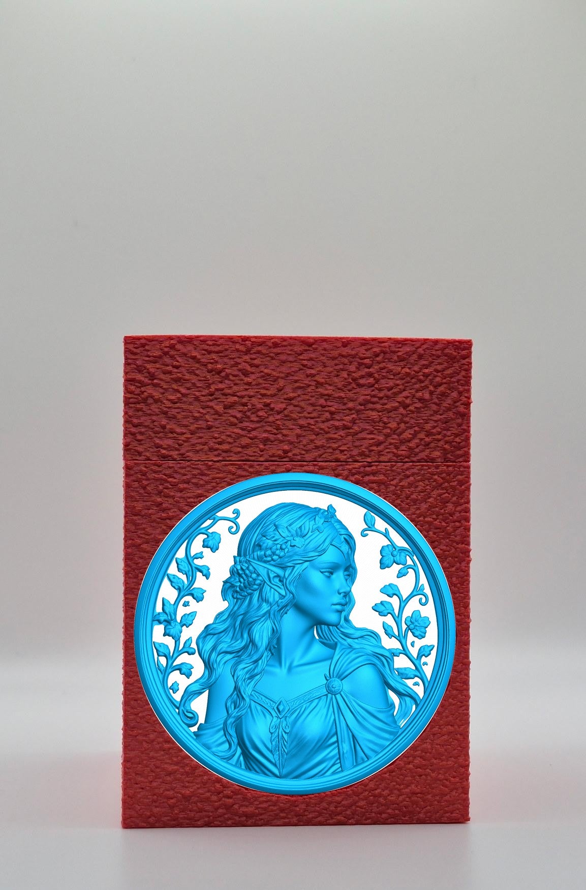 Elf Maiden Card Box — Red