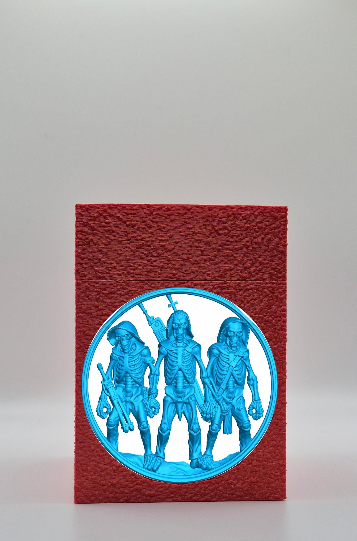 Skeleton Army Card Box — Red
