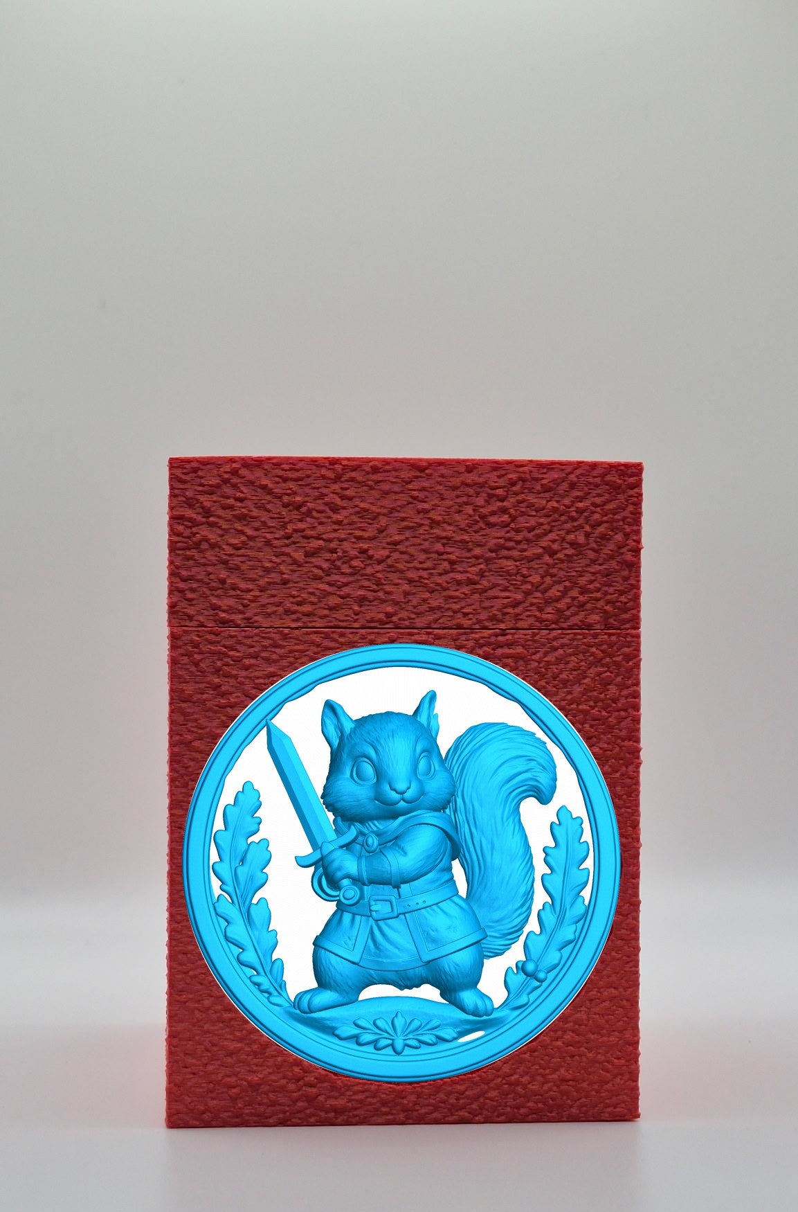 Squirrel Card Box — Red