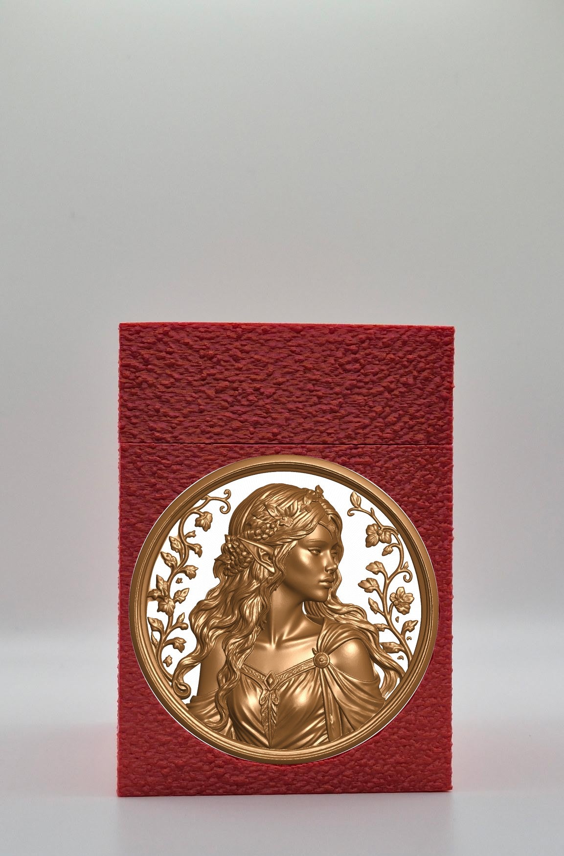 Elf Maiden Card Box — Red