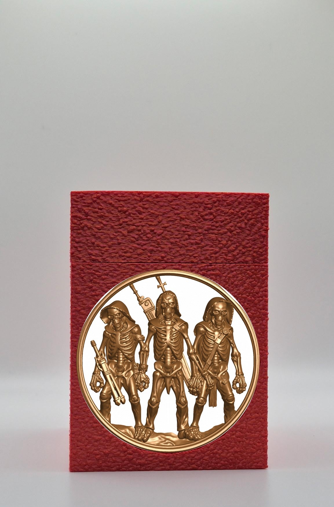 Skeleton Army Card Box — Red