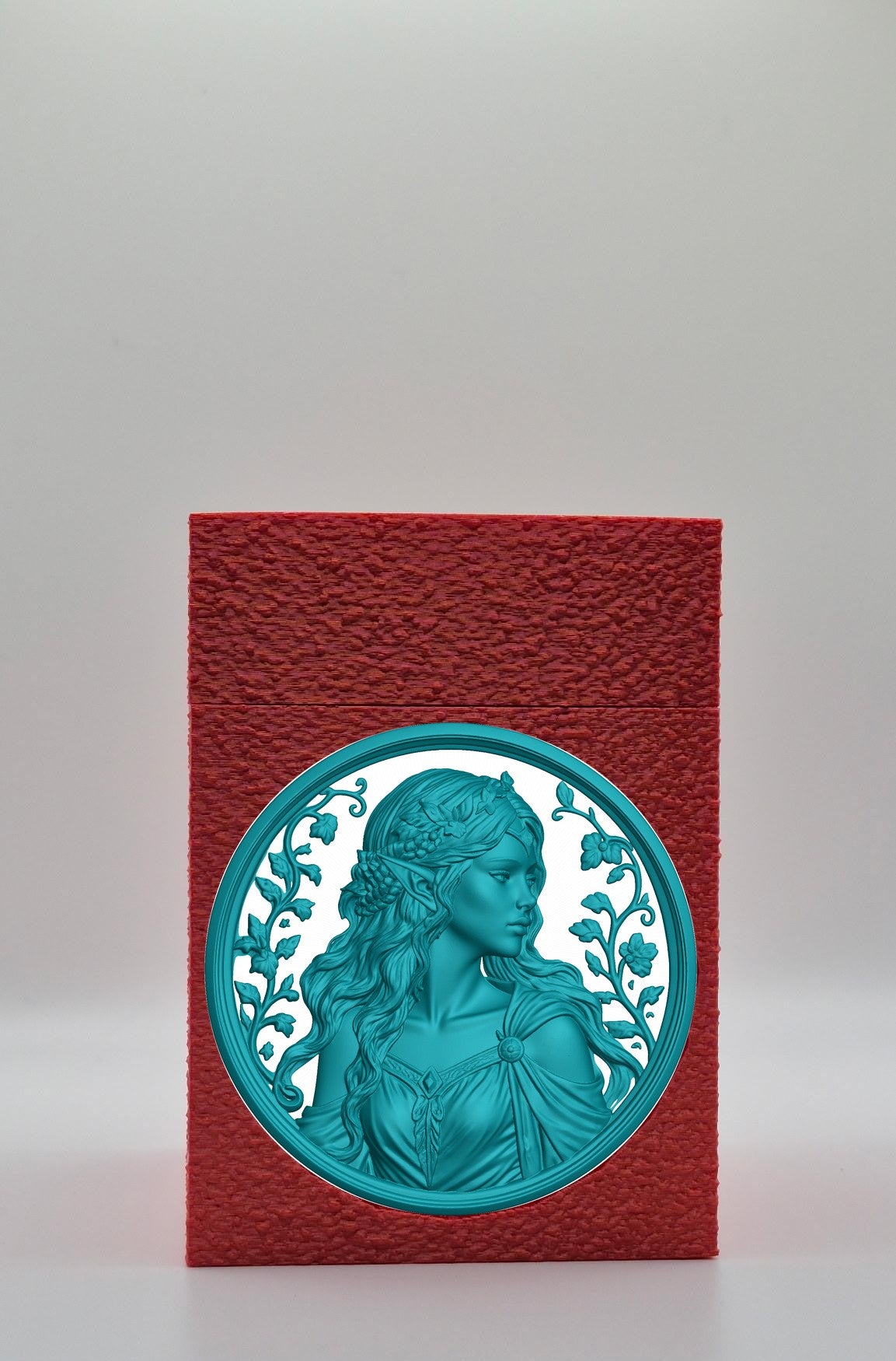 Elf Maiden Card Box — Red