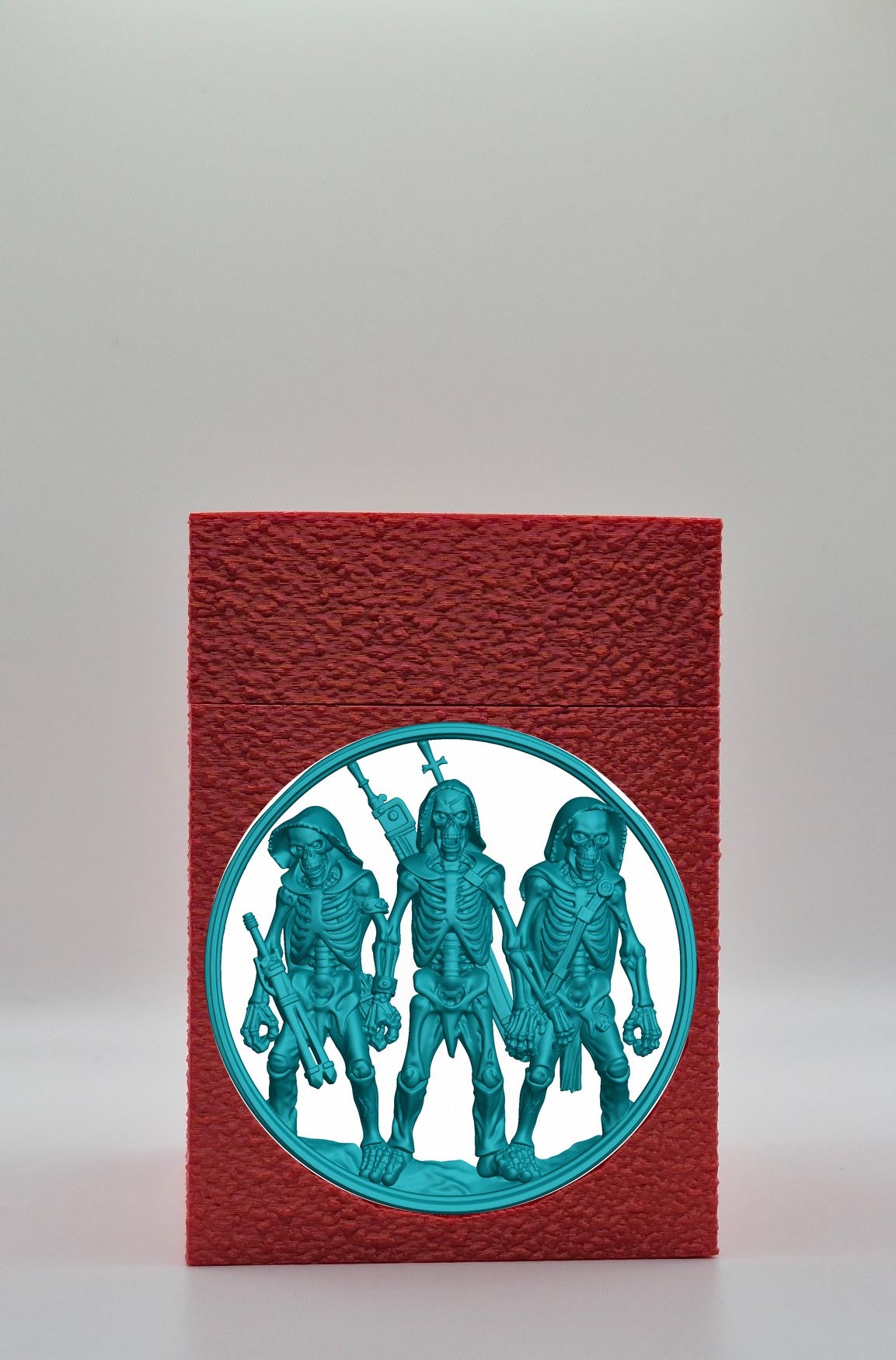 Skeleton Army Card Box — Red