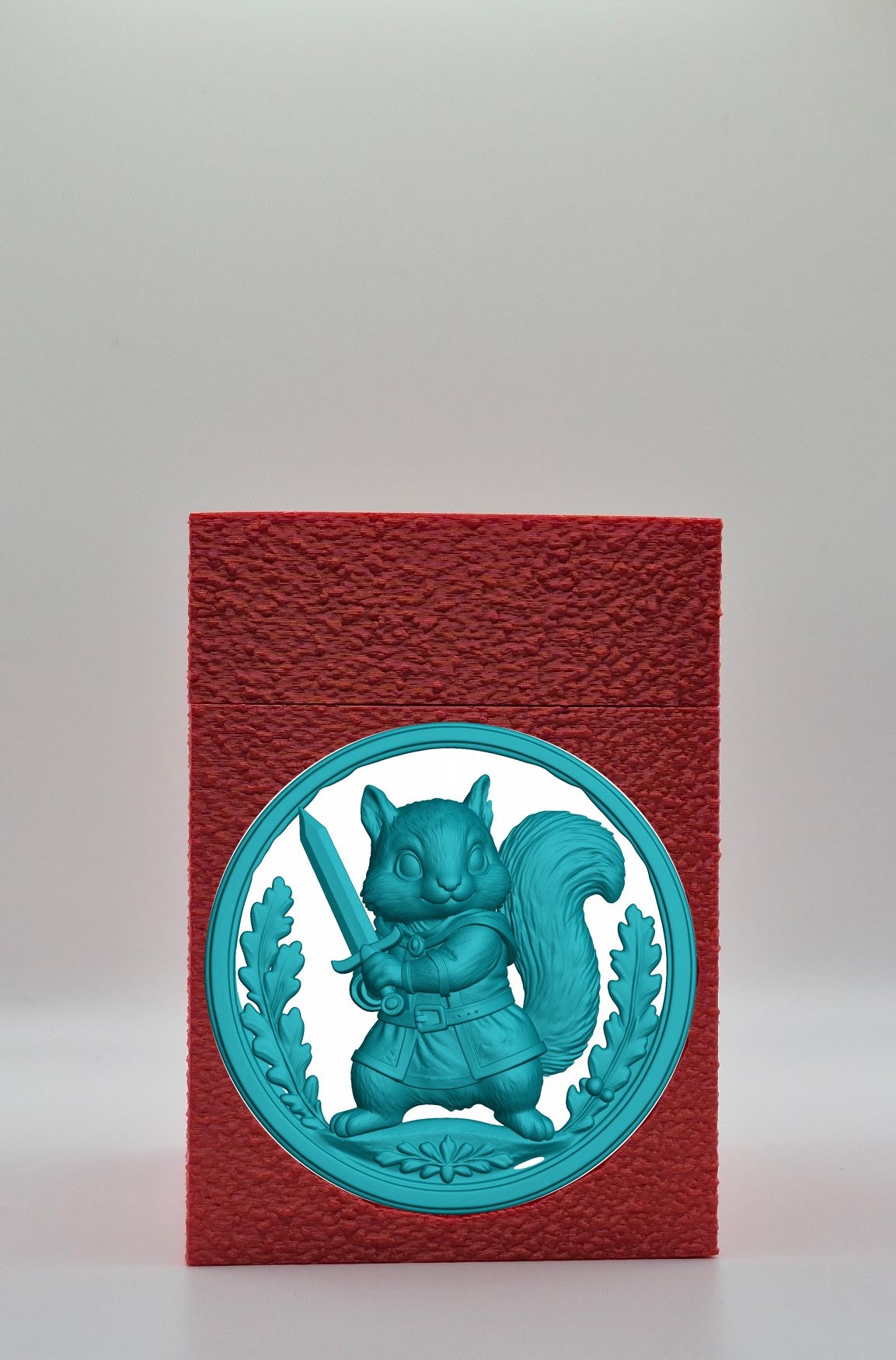 Squirrel Card Box — Red