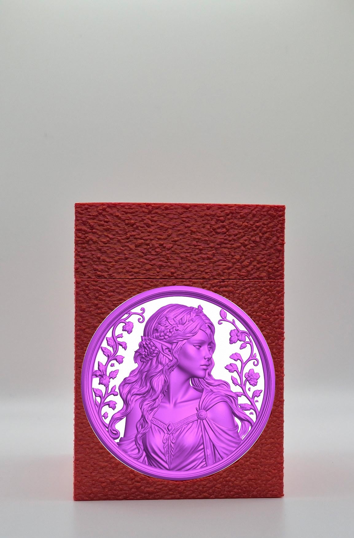 Elf Maiden Card Box — Red