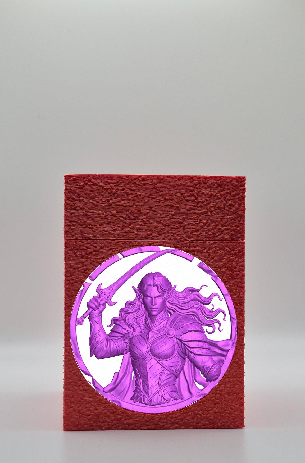 Elvish Warrior Card Box — Red