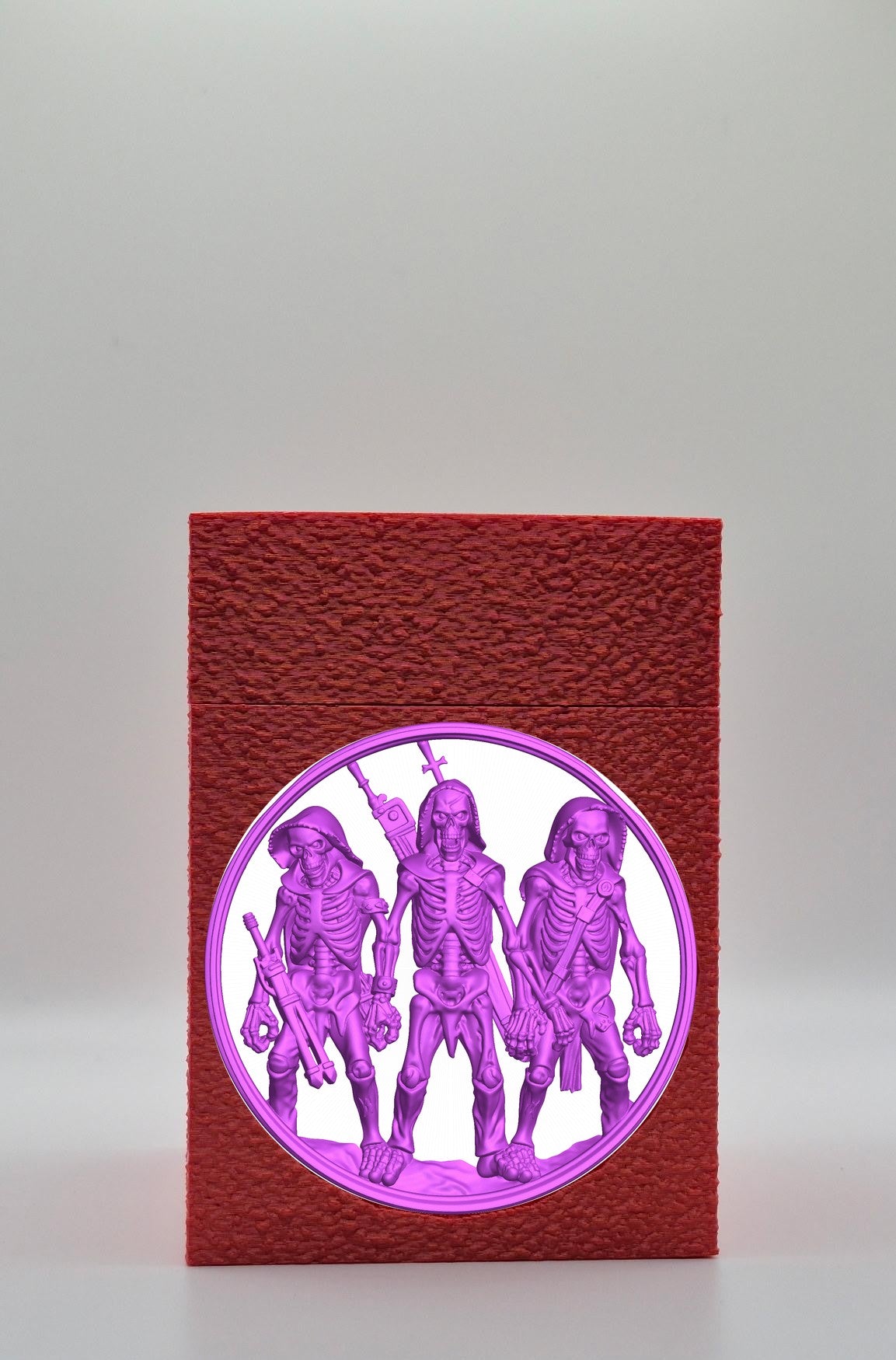 Skeleton Army Card Box — Red