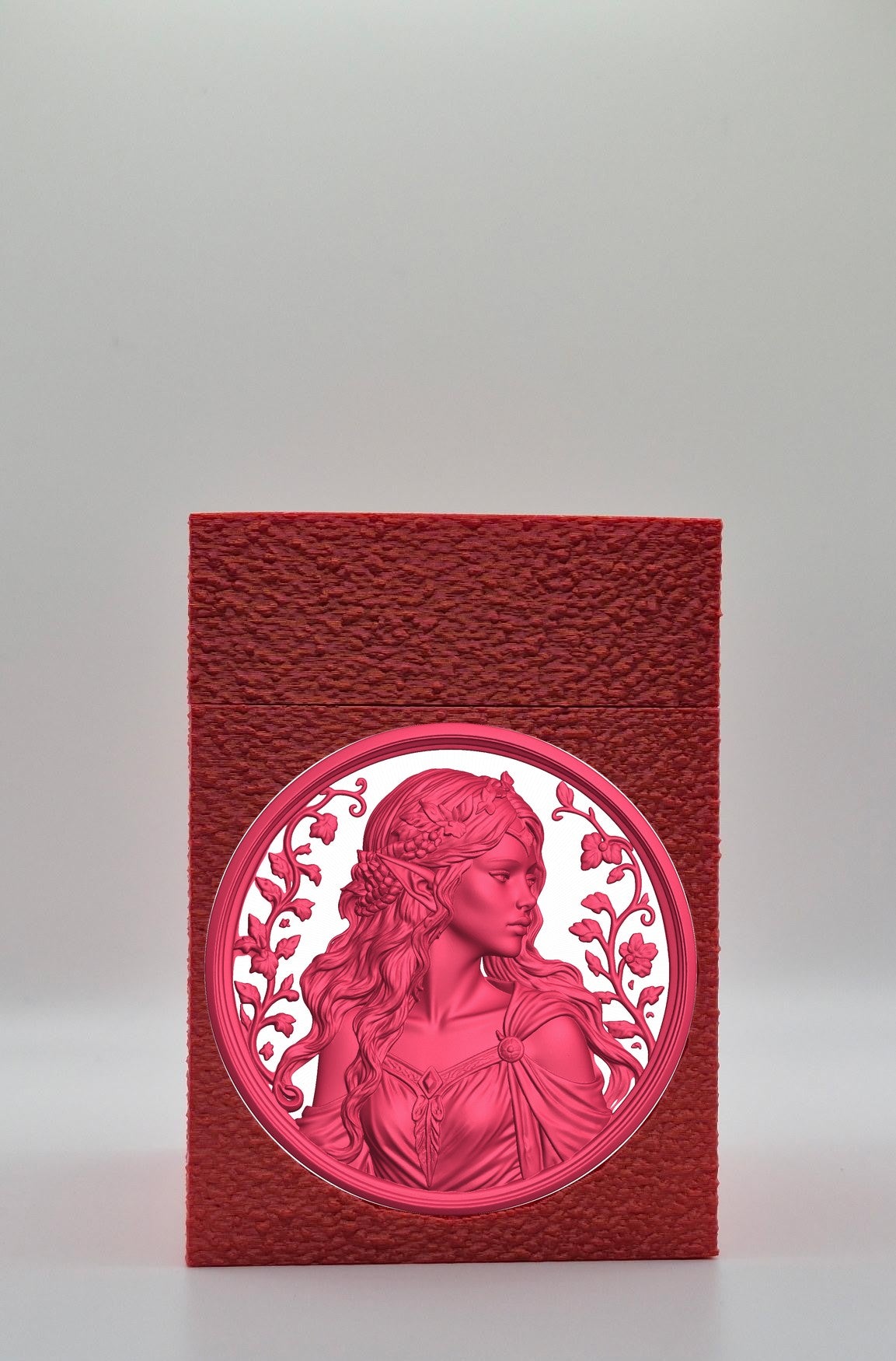 Elf Maiden Card Box — Red