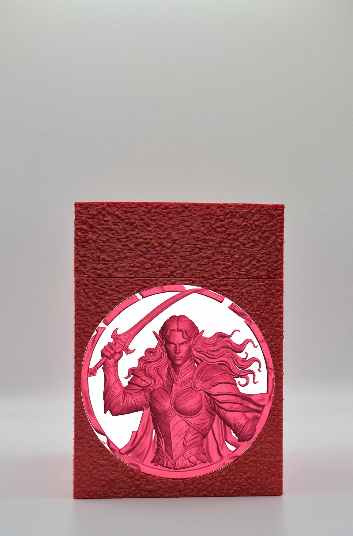 Elvish Warrior Card Box — Red