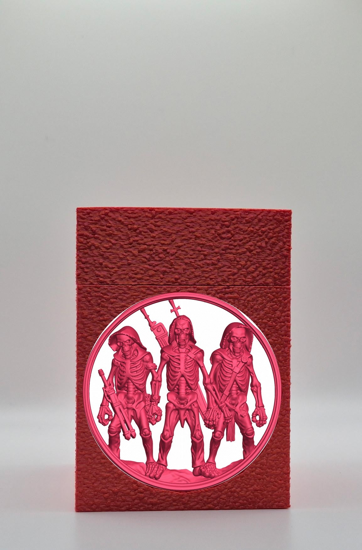 Skeleton Army Card Box — Red