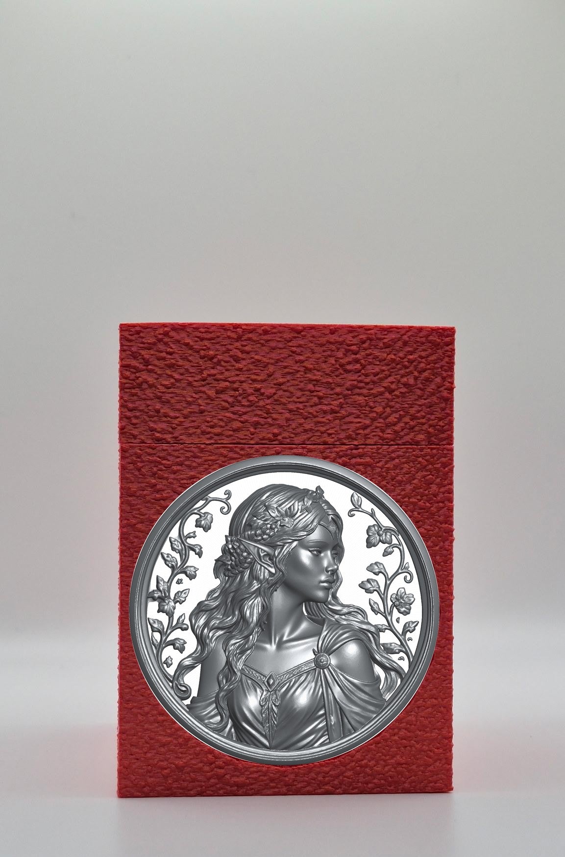 Elf Maiden Card Box — Red
