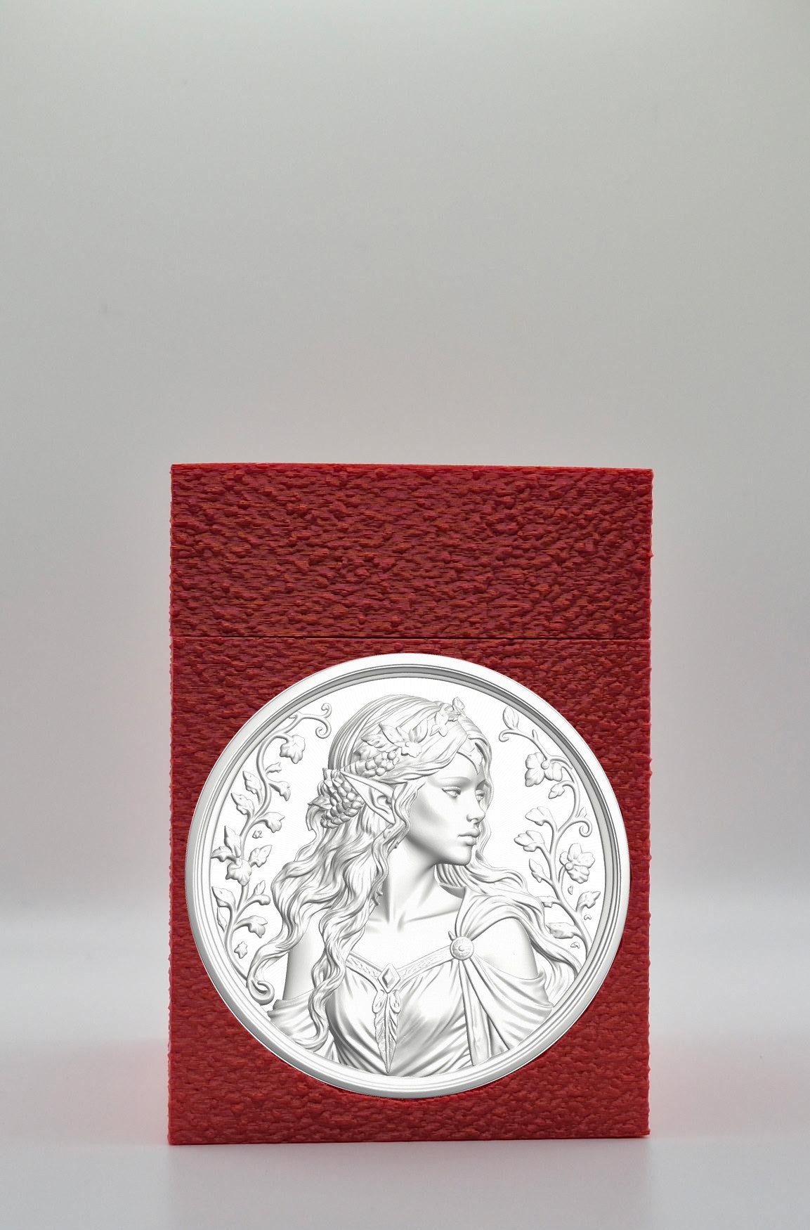 Elf Maiden Card Box — Red