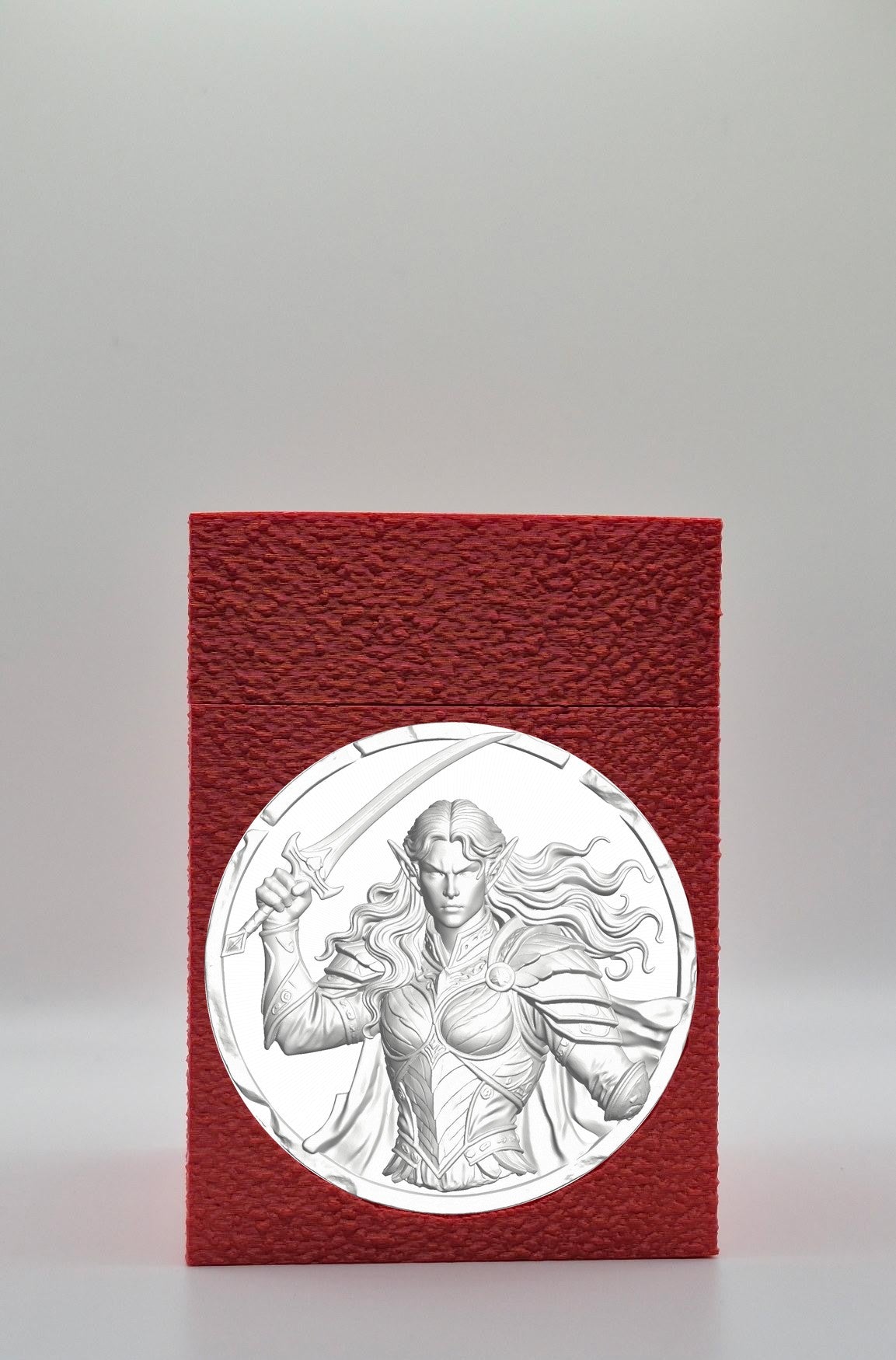 Elvish Warrior Card Box — Red