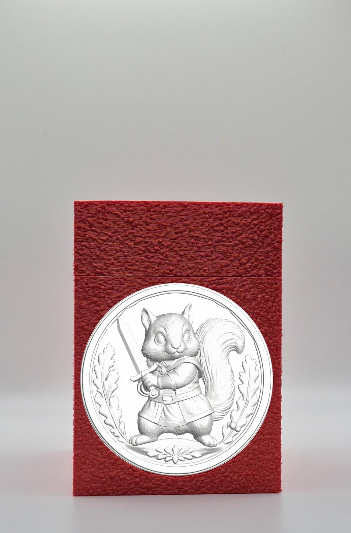 Squirrel Card Box — Red