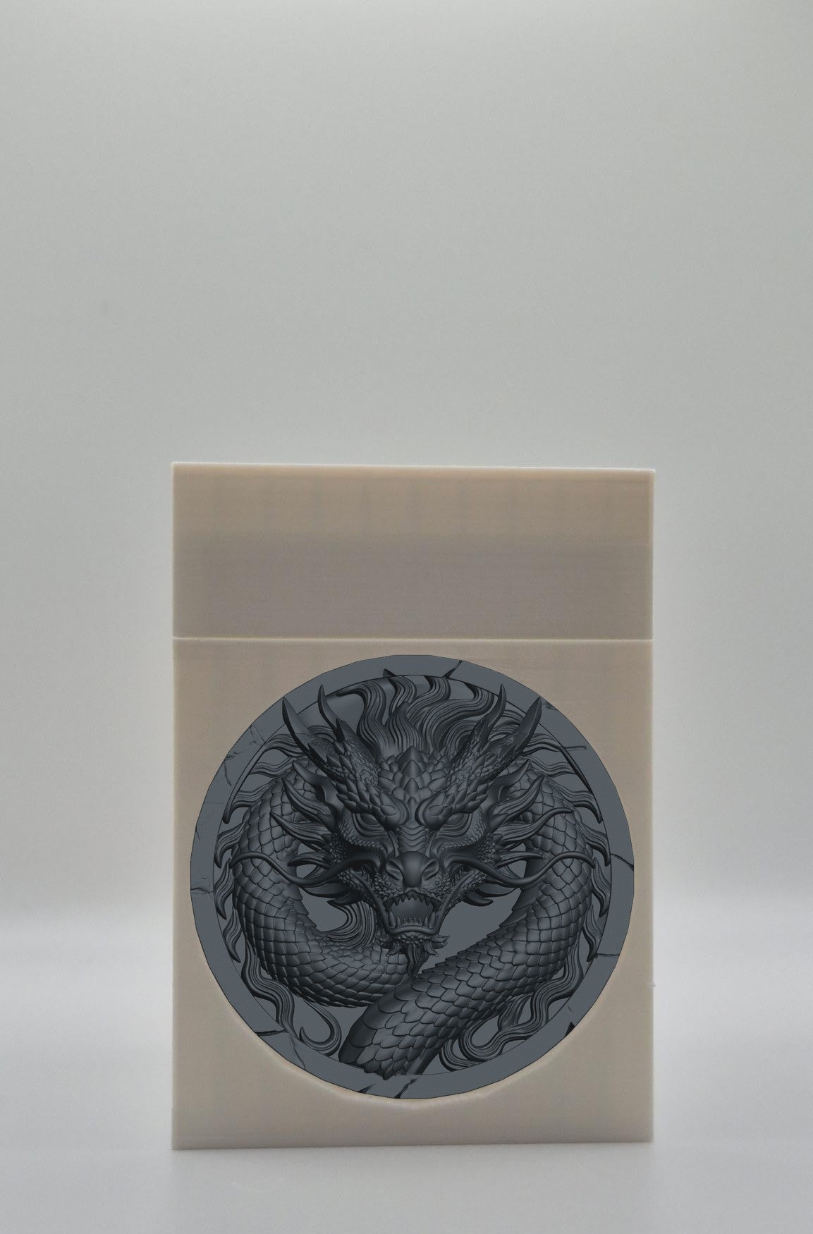 Dragon Card Box — White