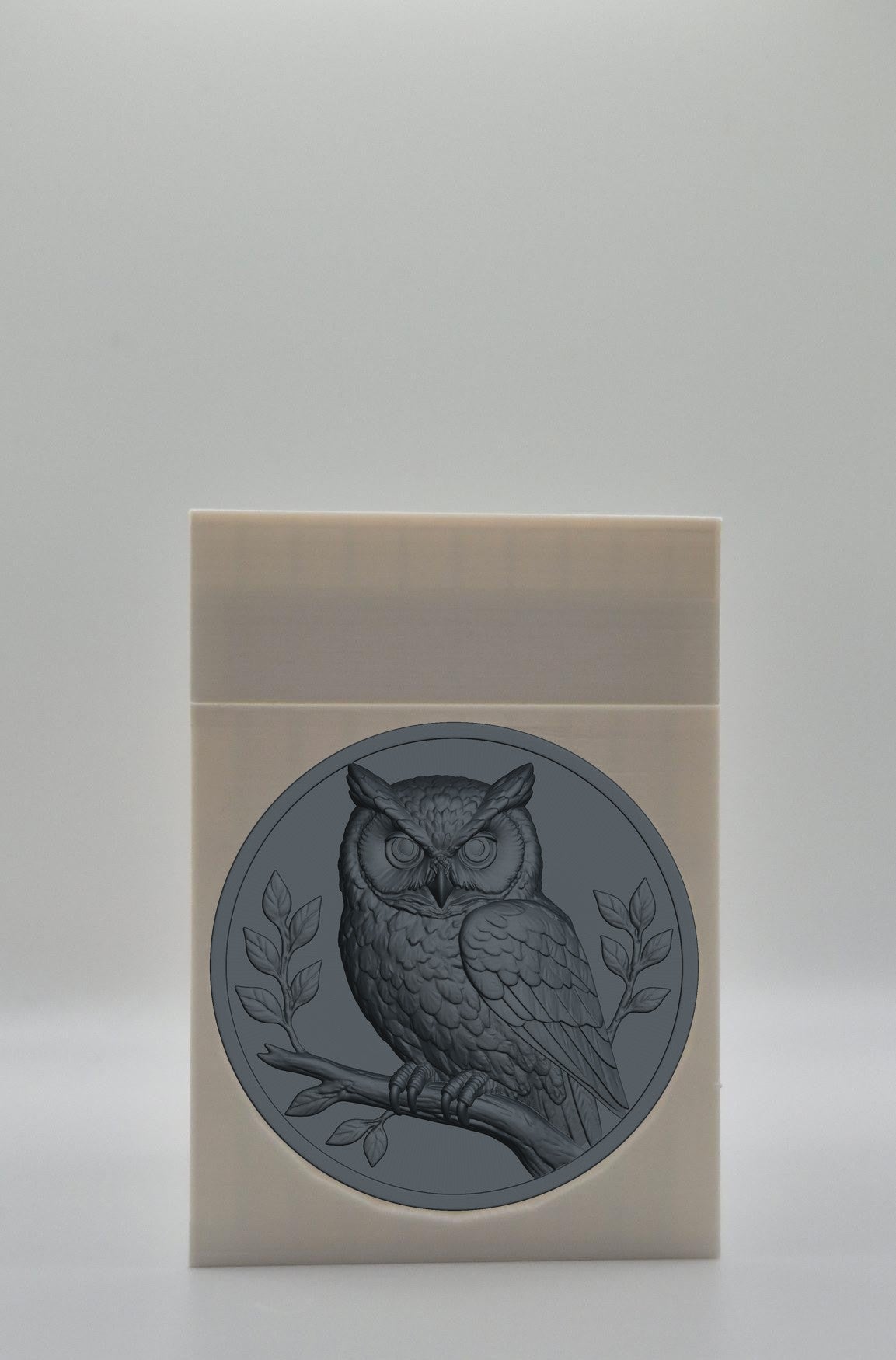 Owl Card Box — White