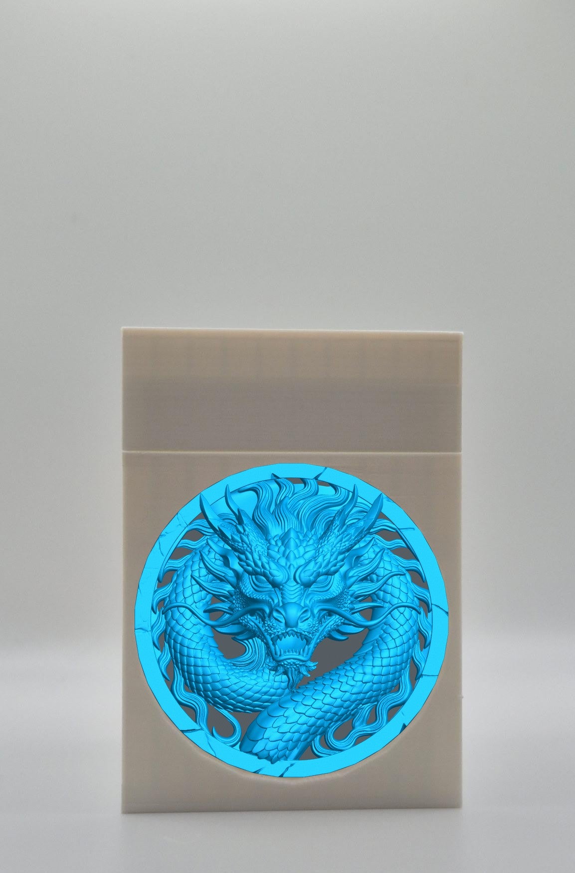 Dragon Card Box — White