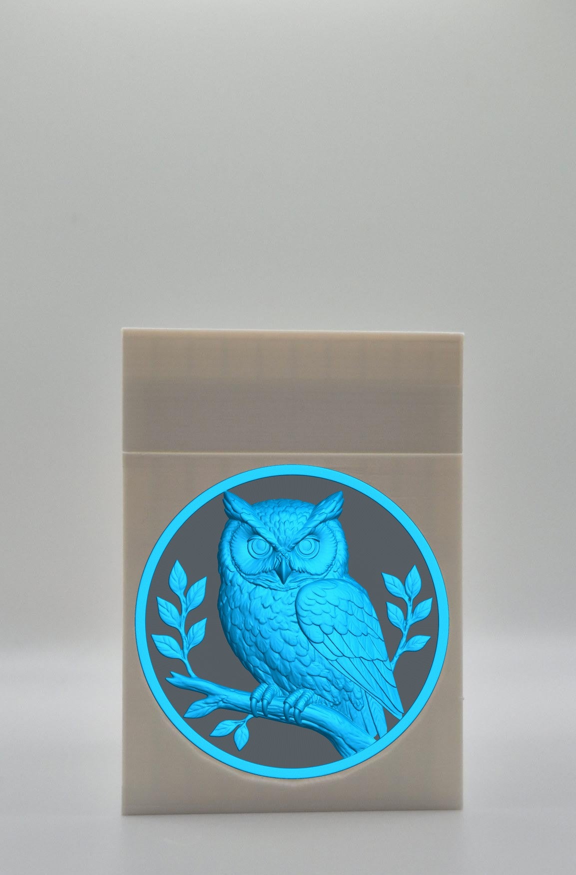 Owl Card Box — White
