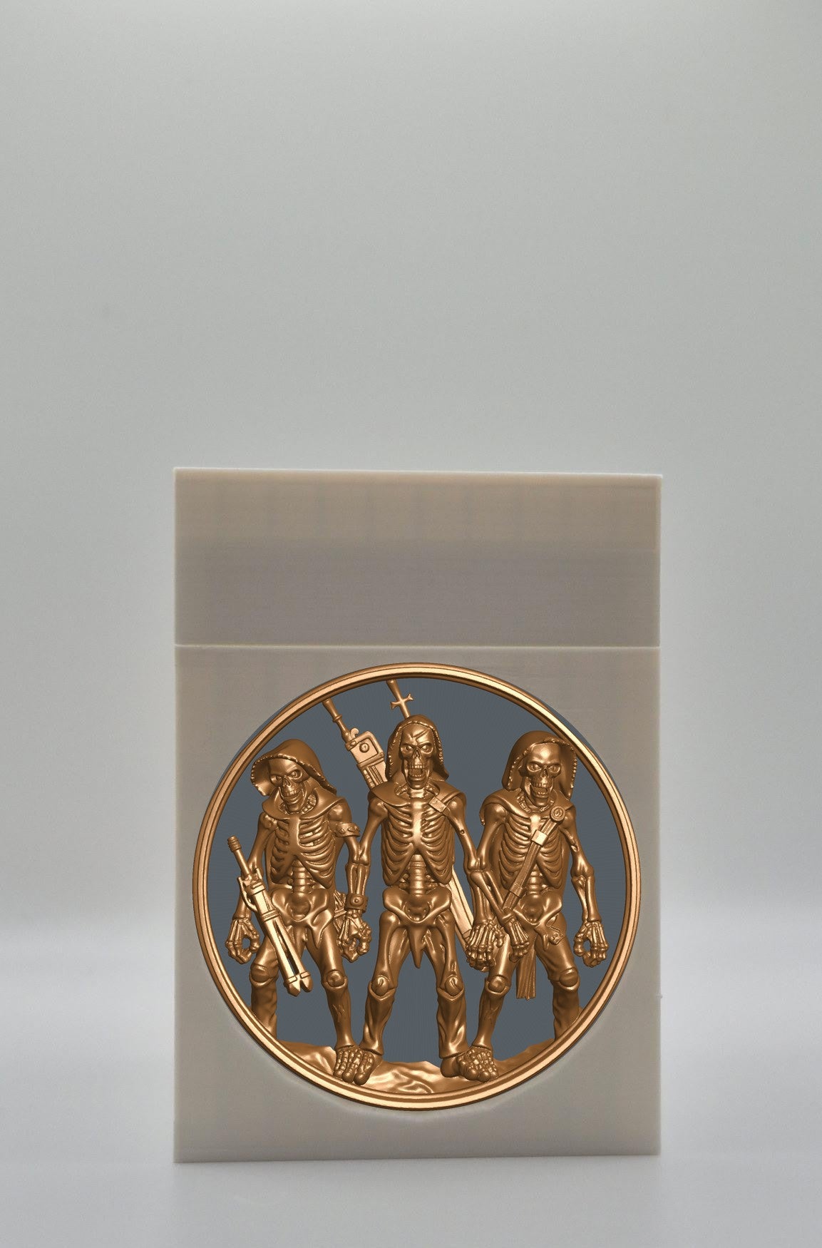 Skeleton Army Card Box — White