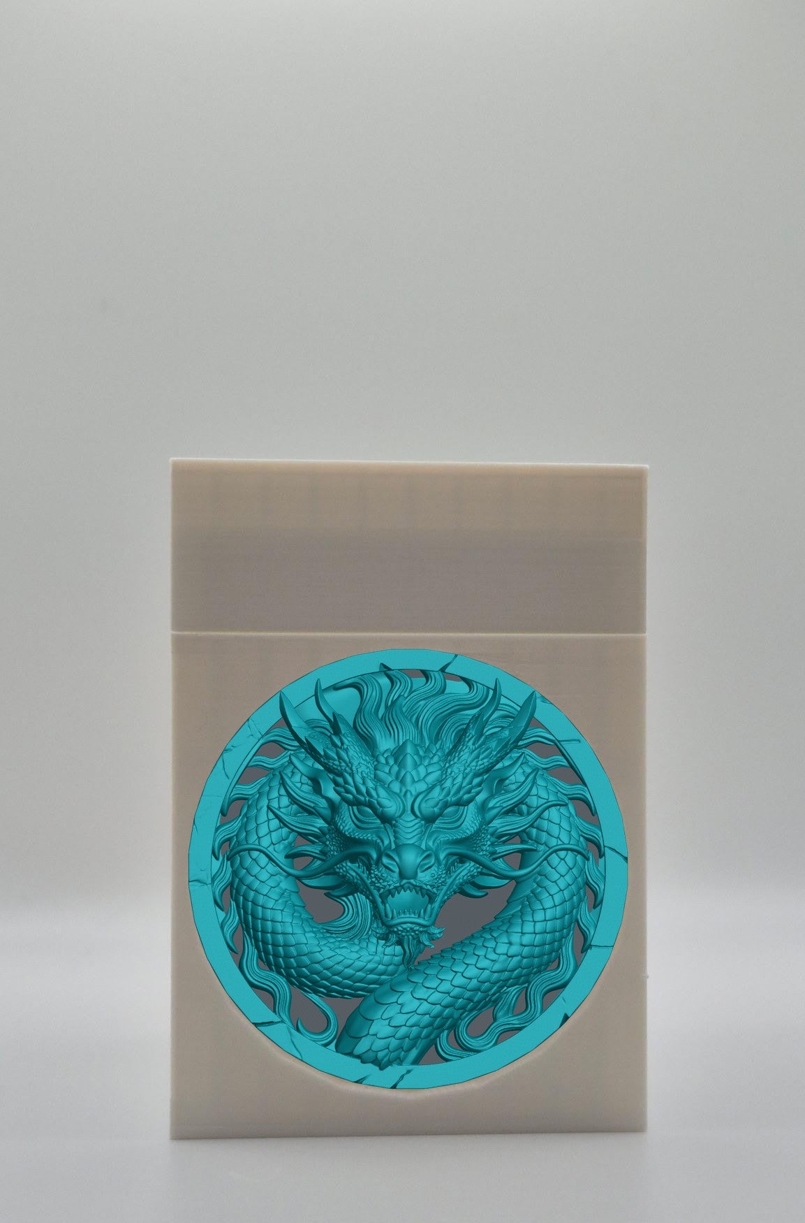 Dragon Card Box — White