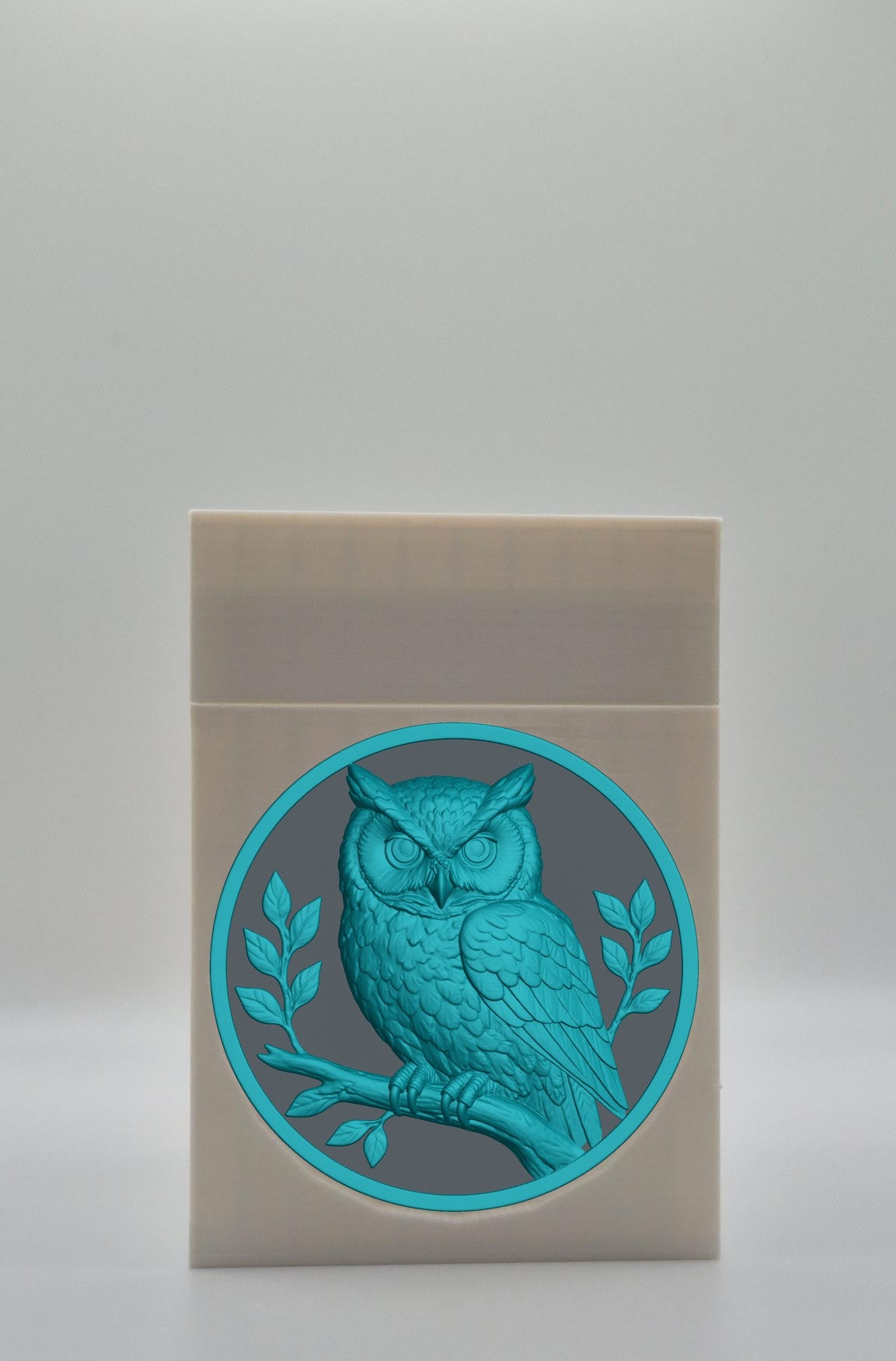 Owl Card Box — White