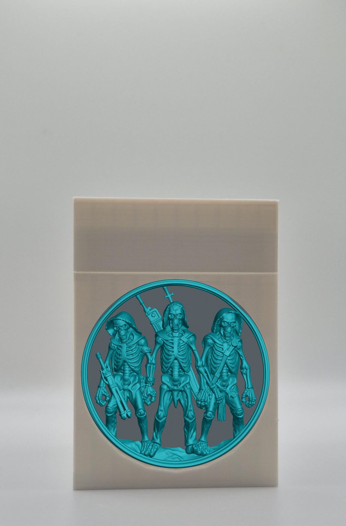 Skeleton Army Card Box — White