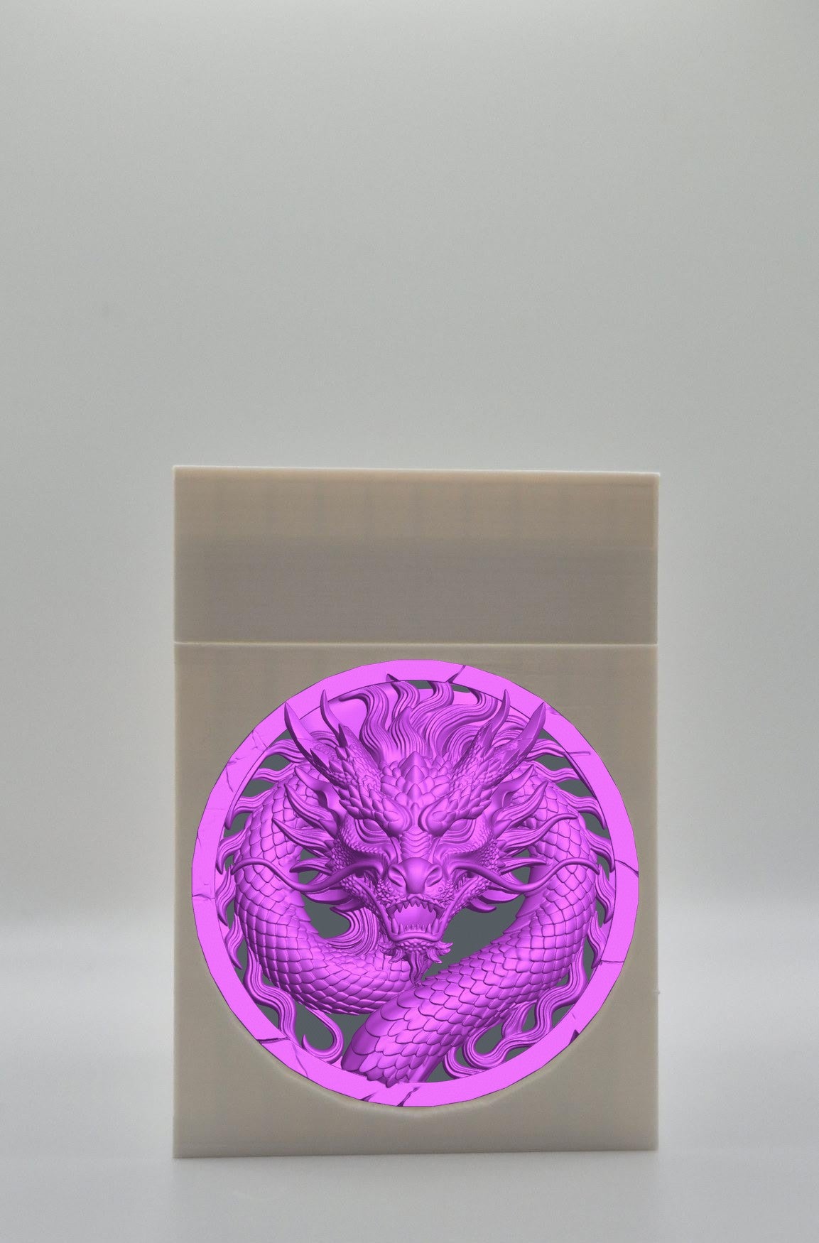 Dragon Card Box — White