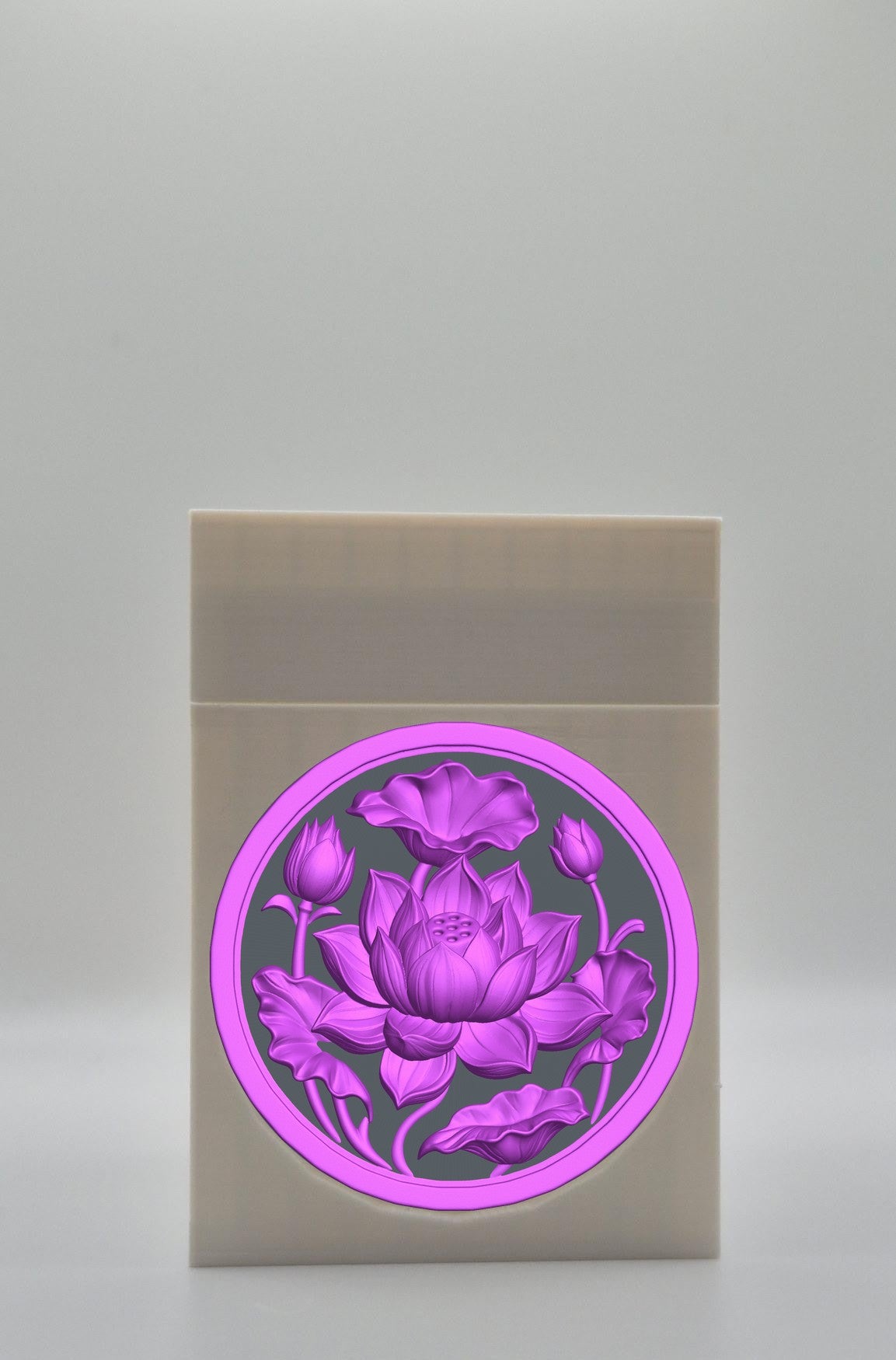 Lotus Card Box — White