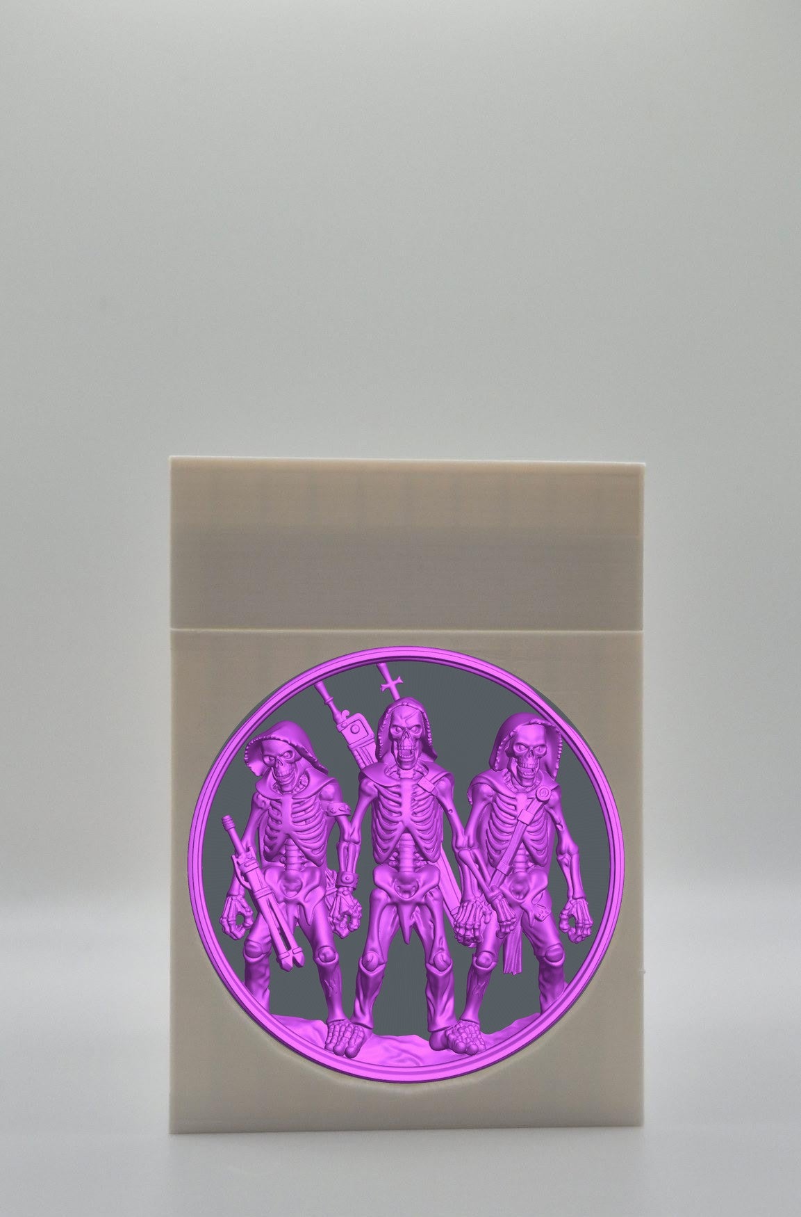 Skeleton Army Card Box — White