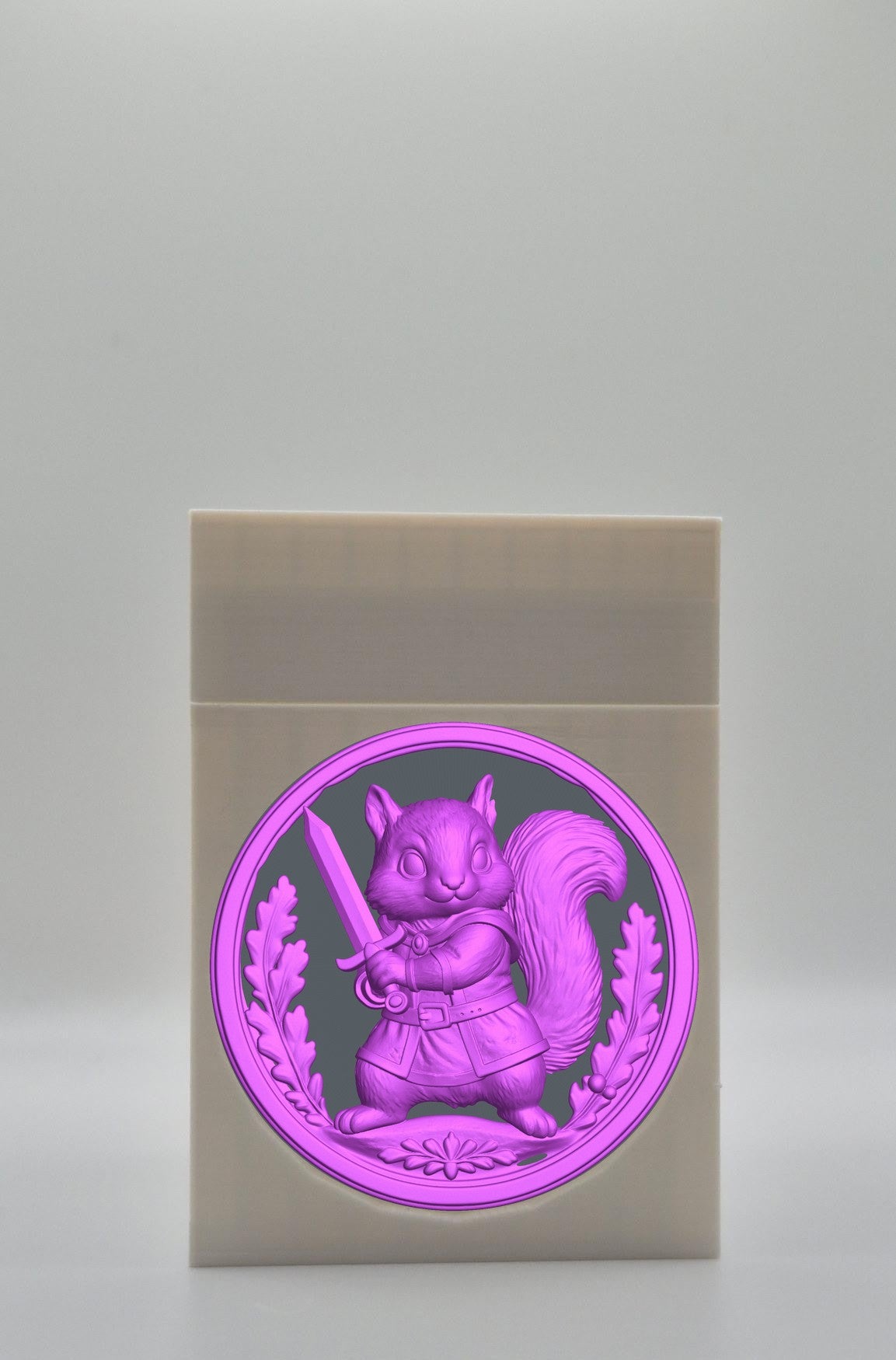 Squirrel Card Box — White