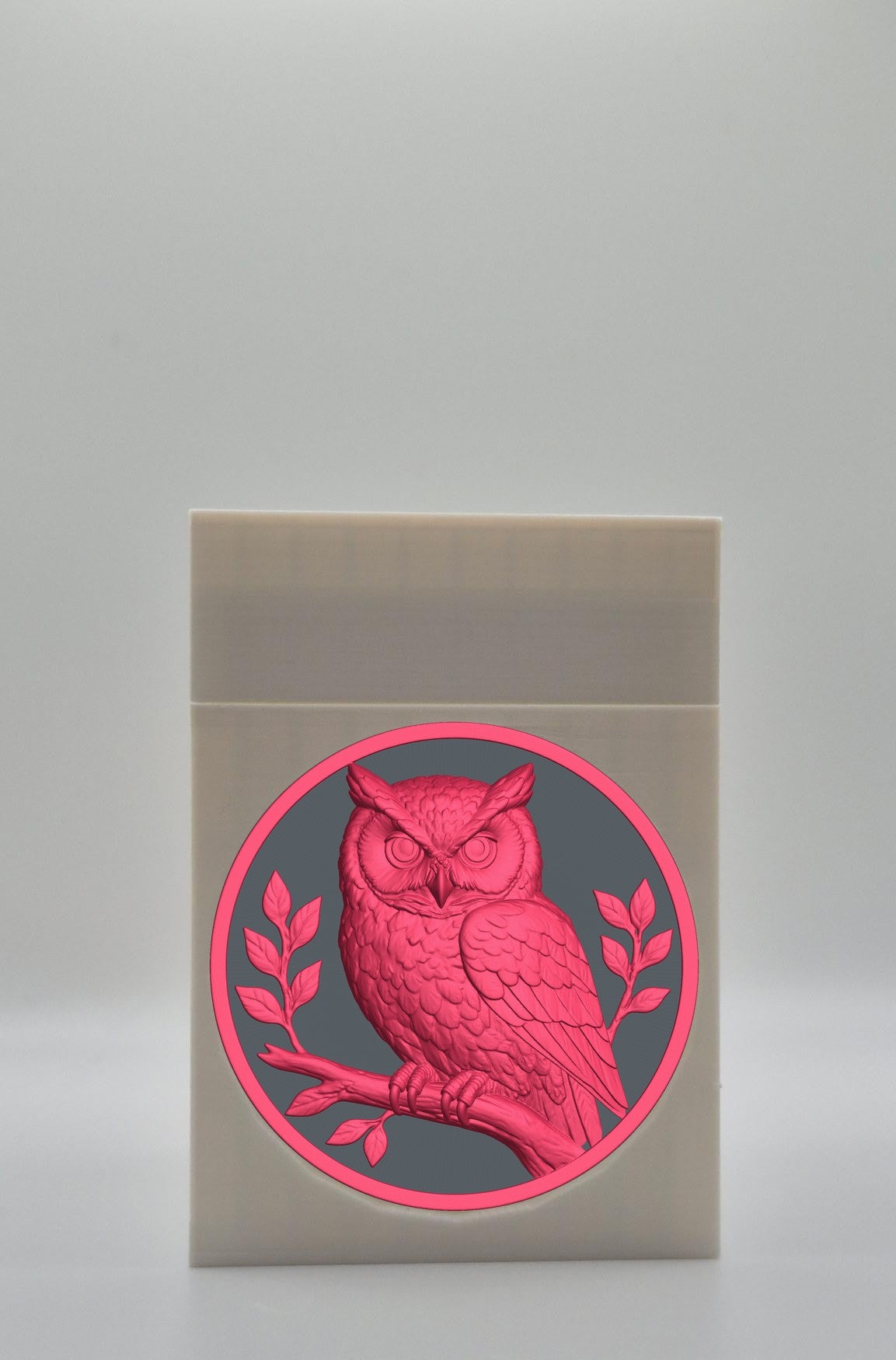 Owl Card Box — White