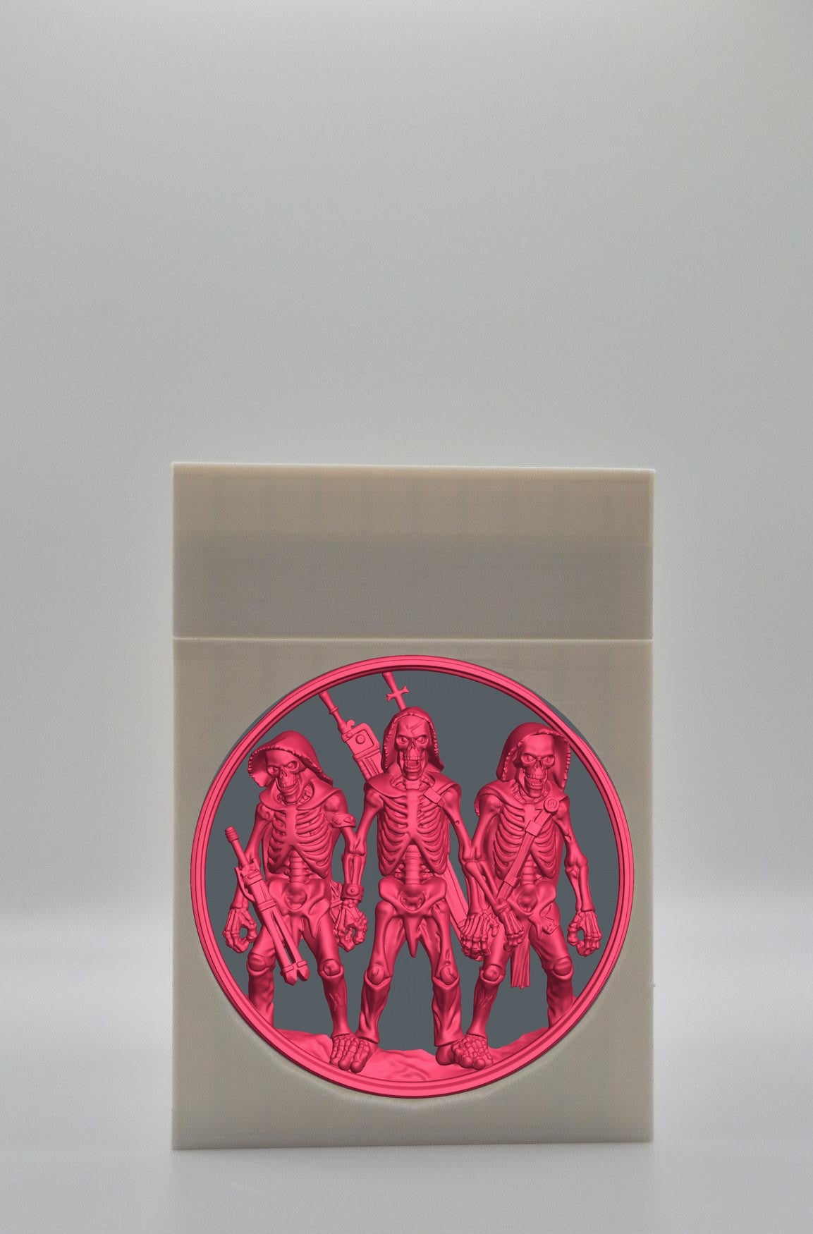 Skeleton Army Card Box — White