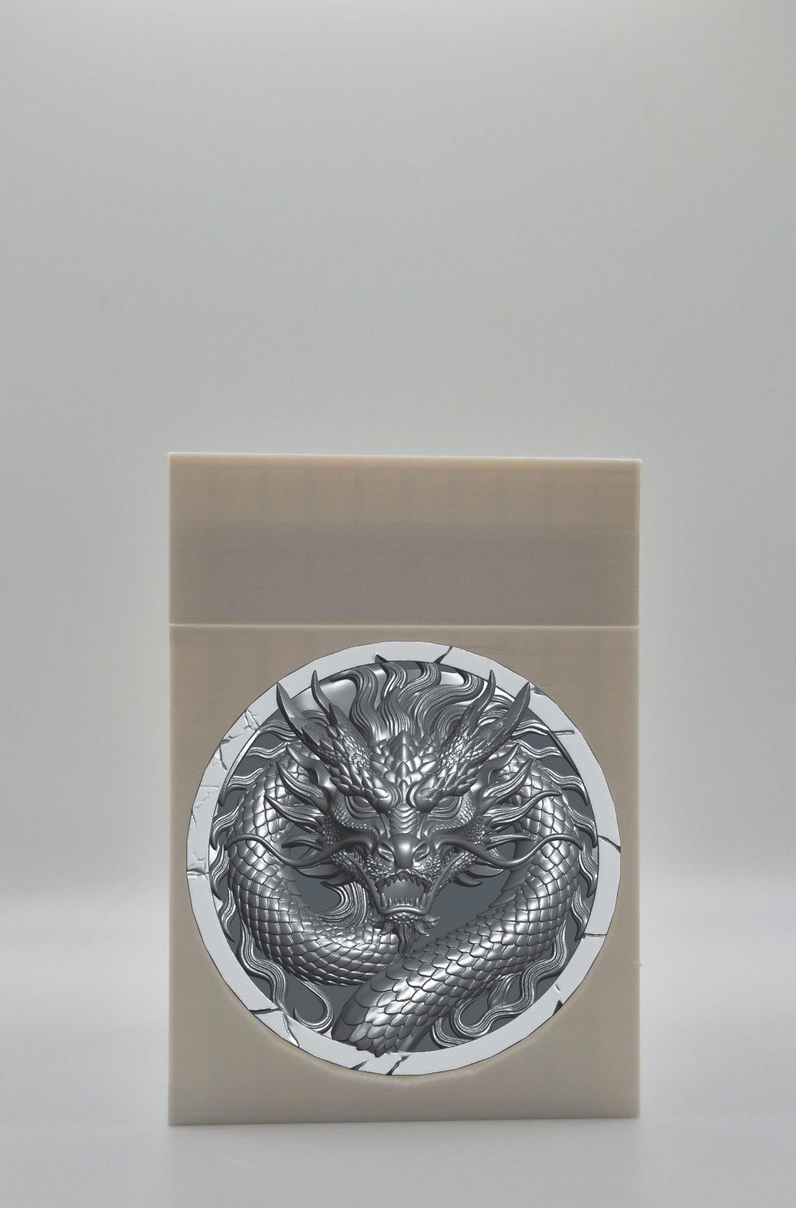 Dragon Card Box — White