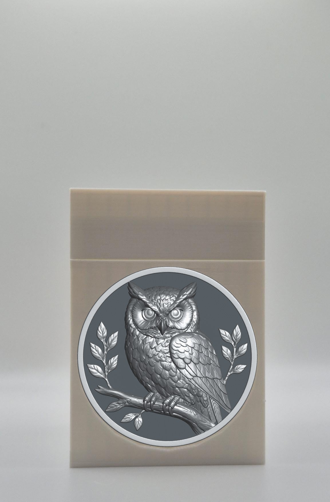 Owl Card Box — White