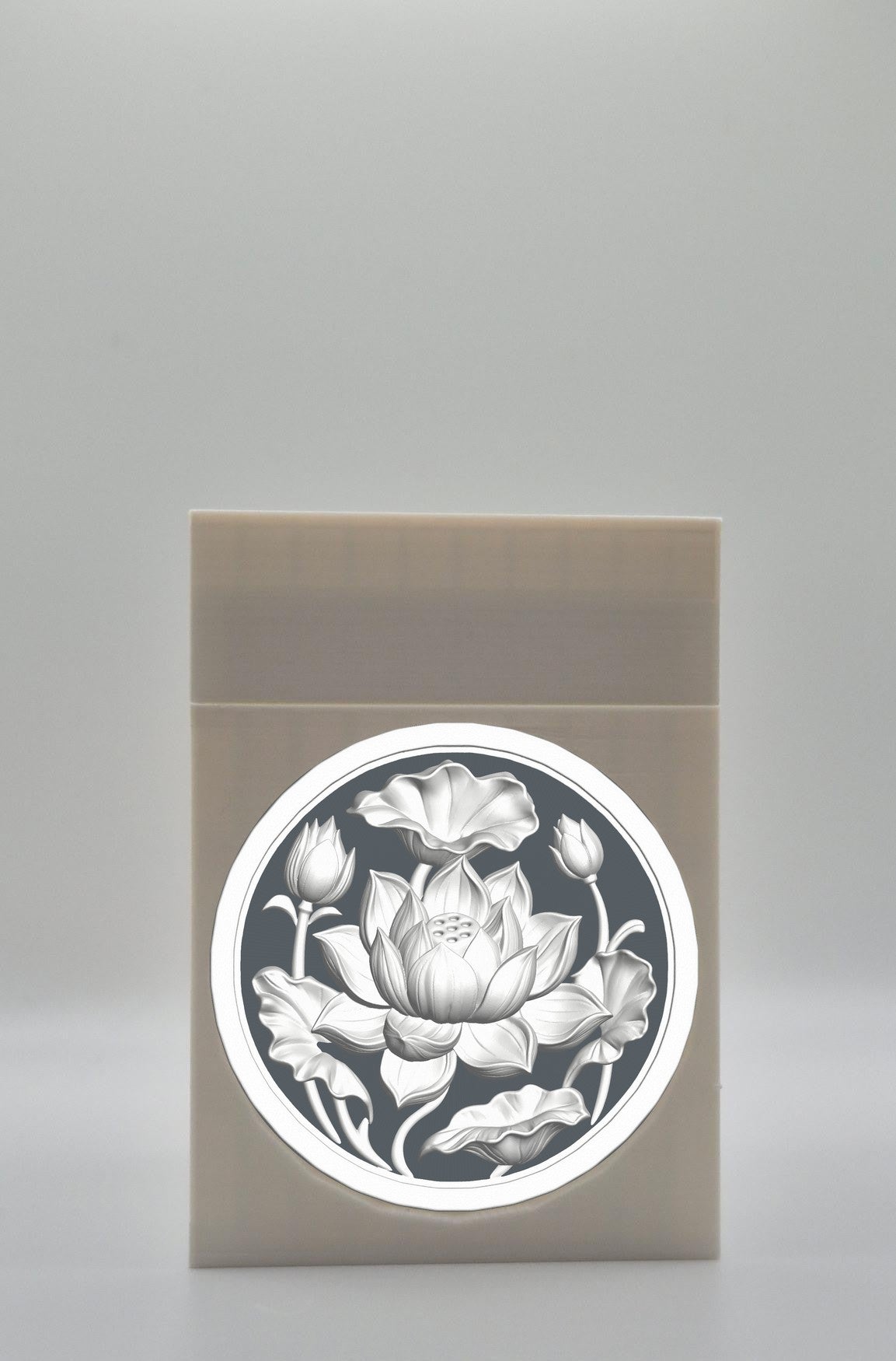 Lotus Card Box — White