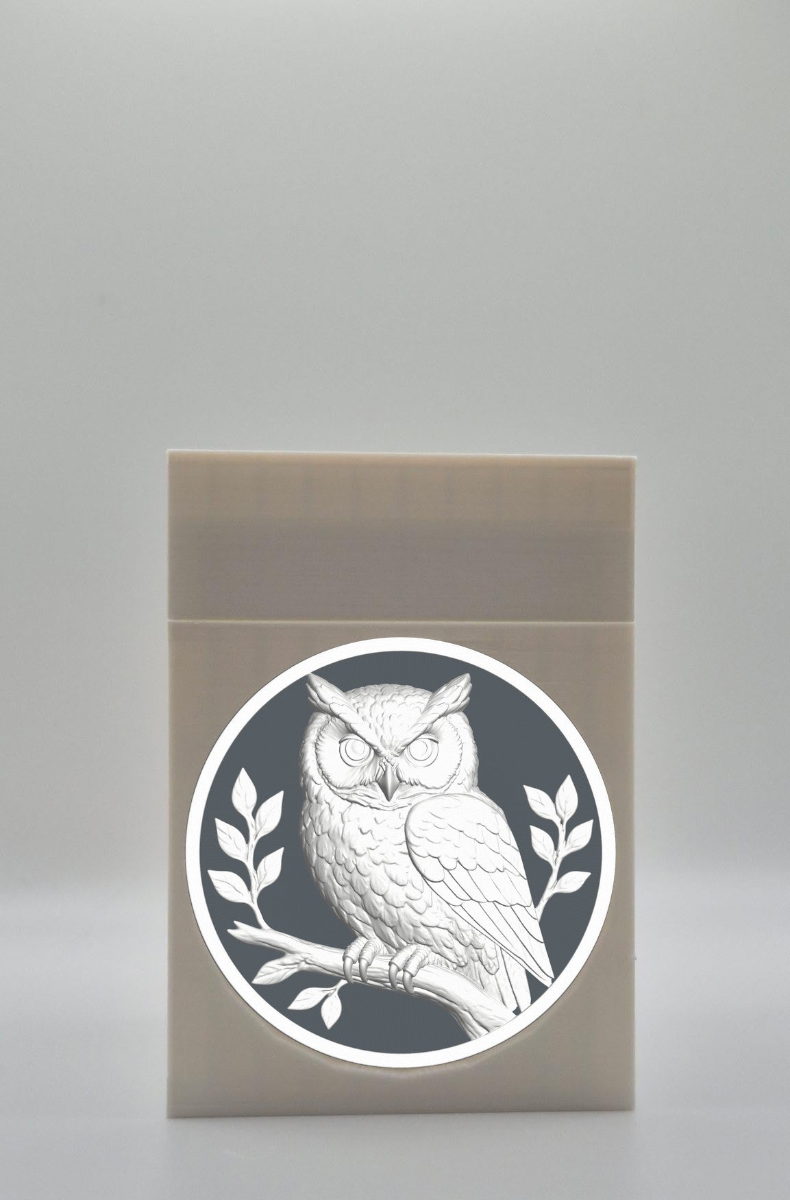 Owl Card Box — White