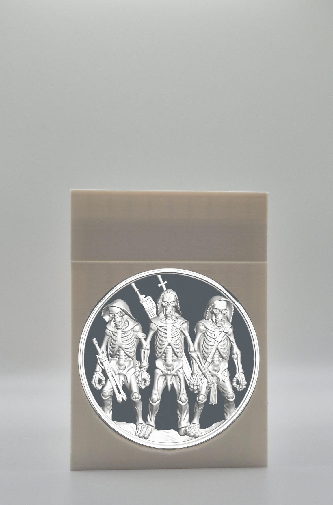 Skeleton Army Card Box — White