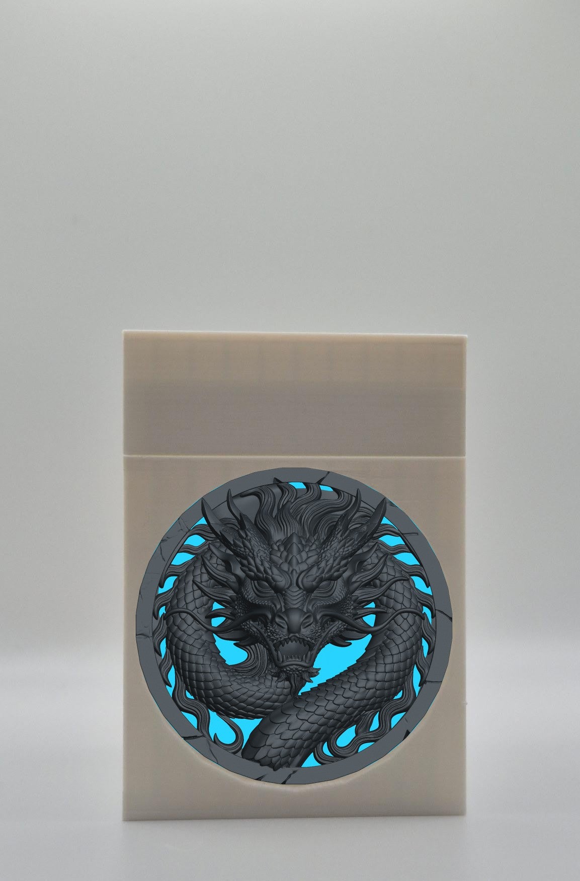 Dragon Card Box — White