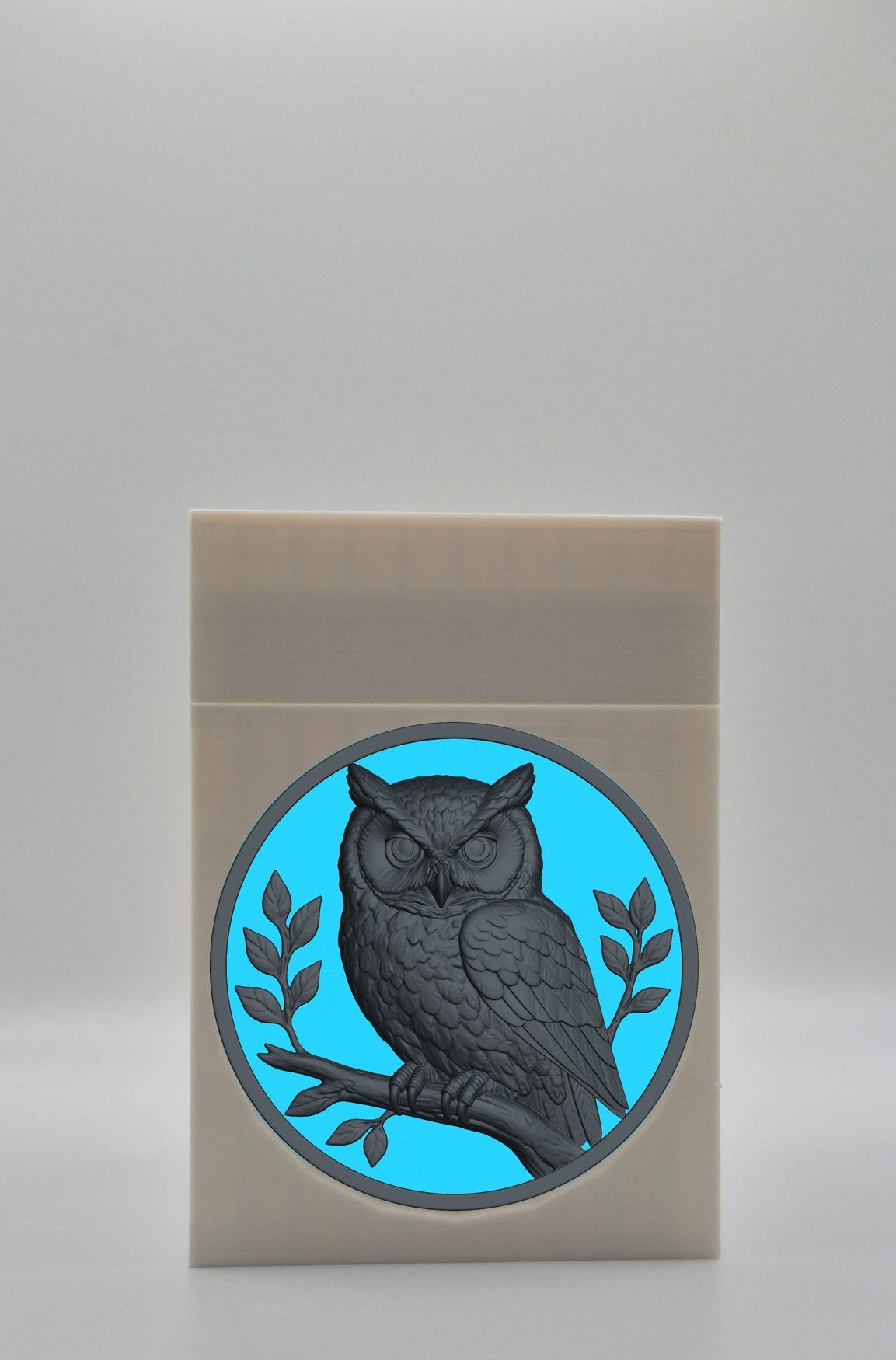Owl Card Box — White