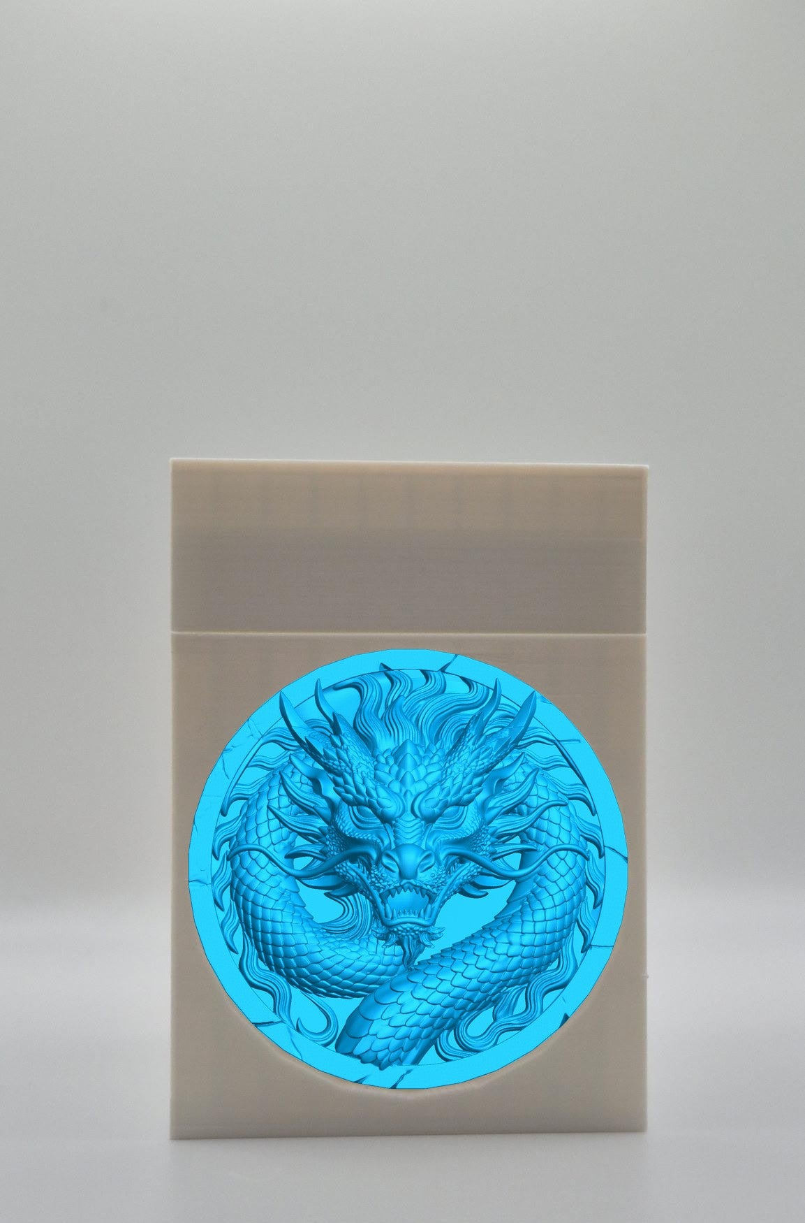 Dragon Card Box — White