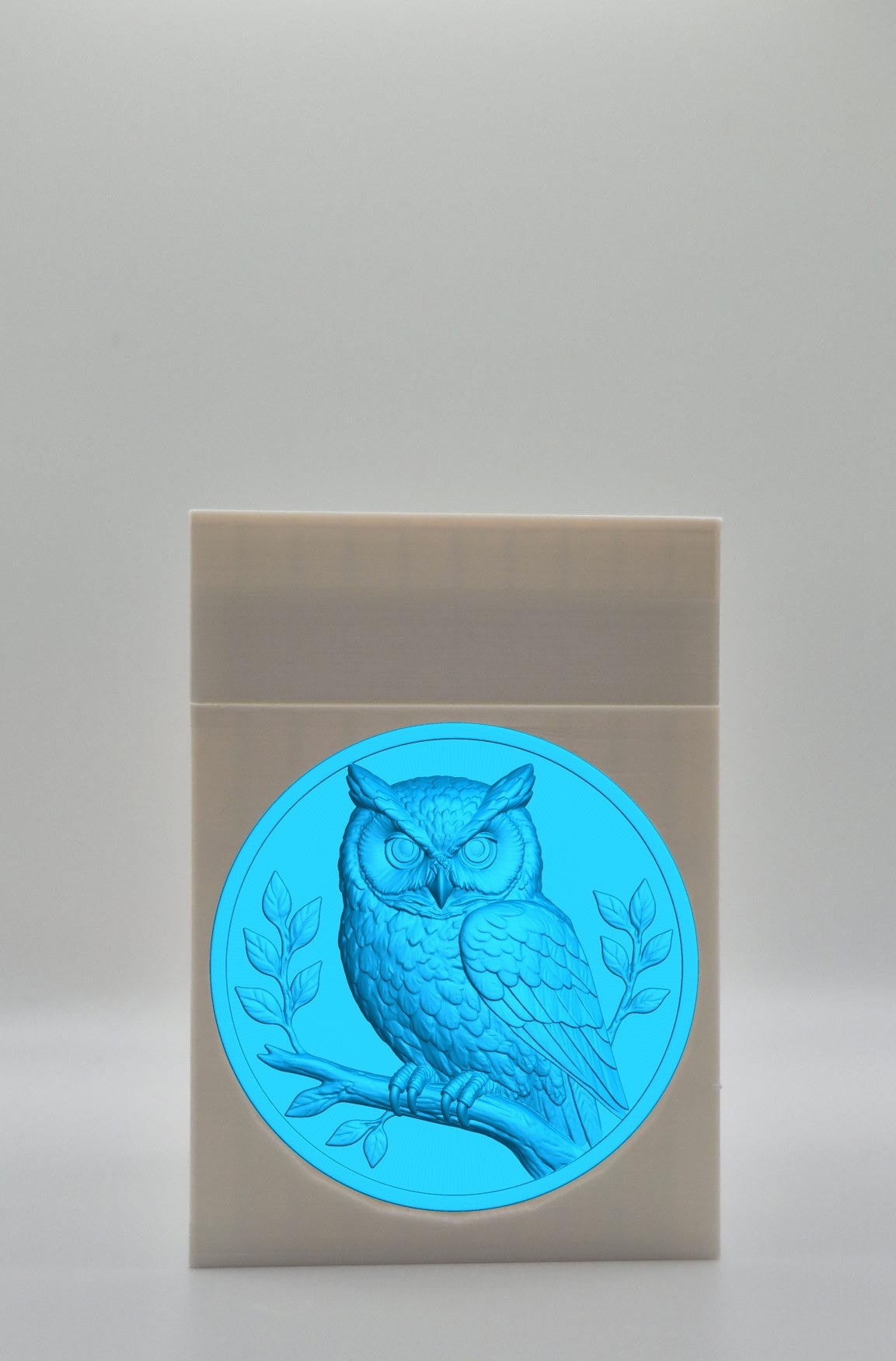 Owl Card Box — White