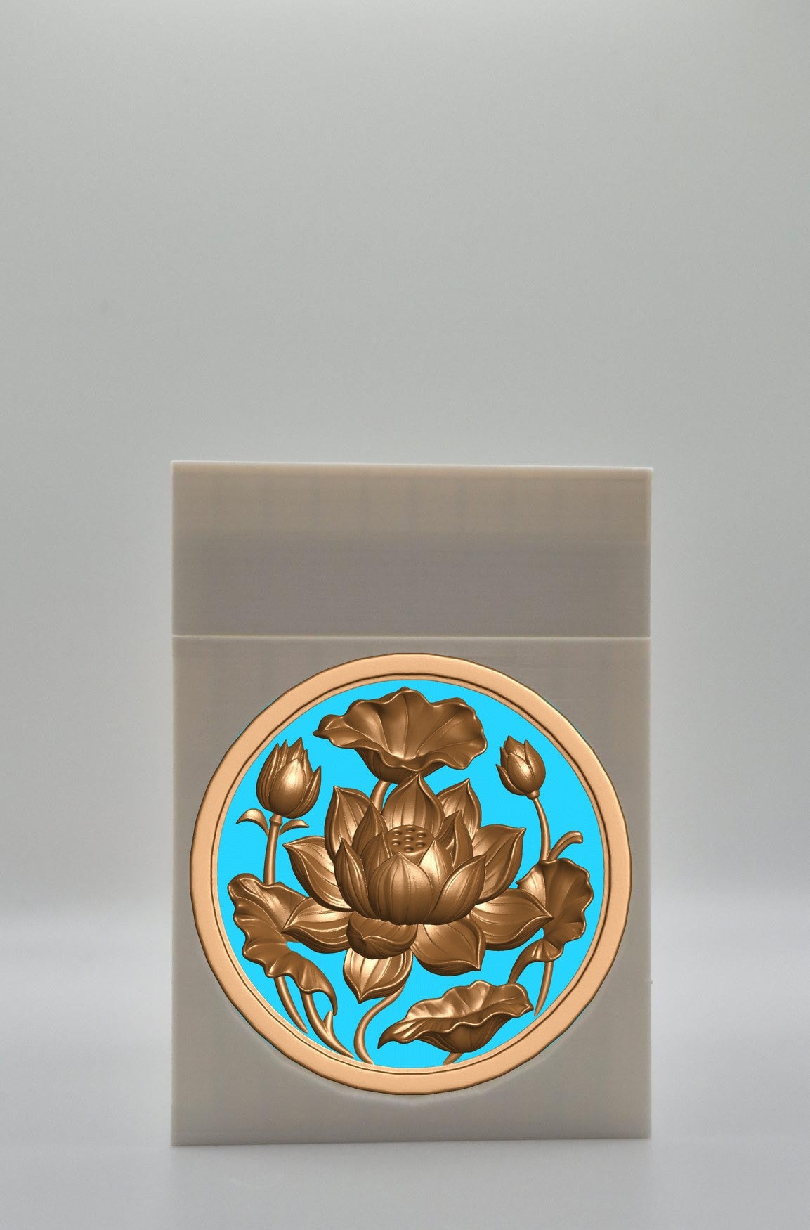 Lotus Card Box — White