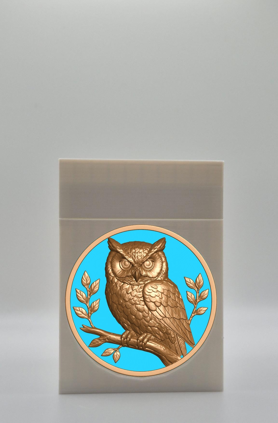 Owl Card Box — White
