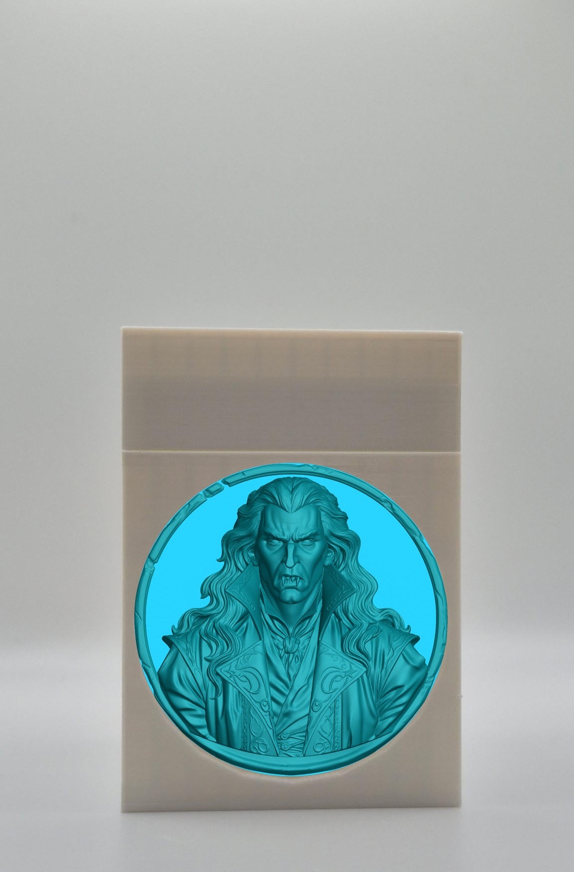 Gothic Vampire Card Box — White